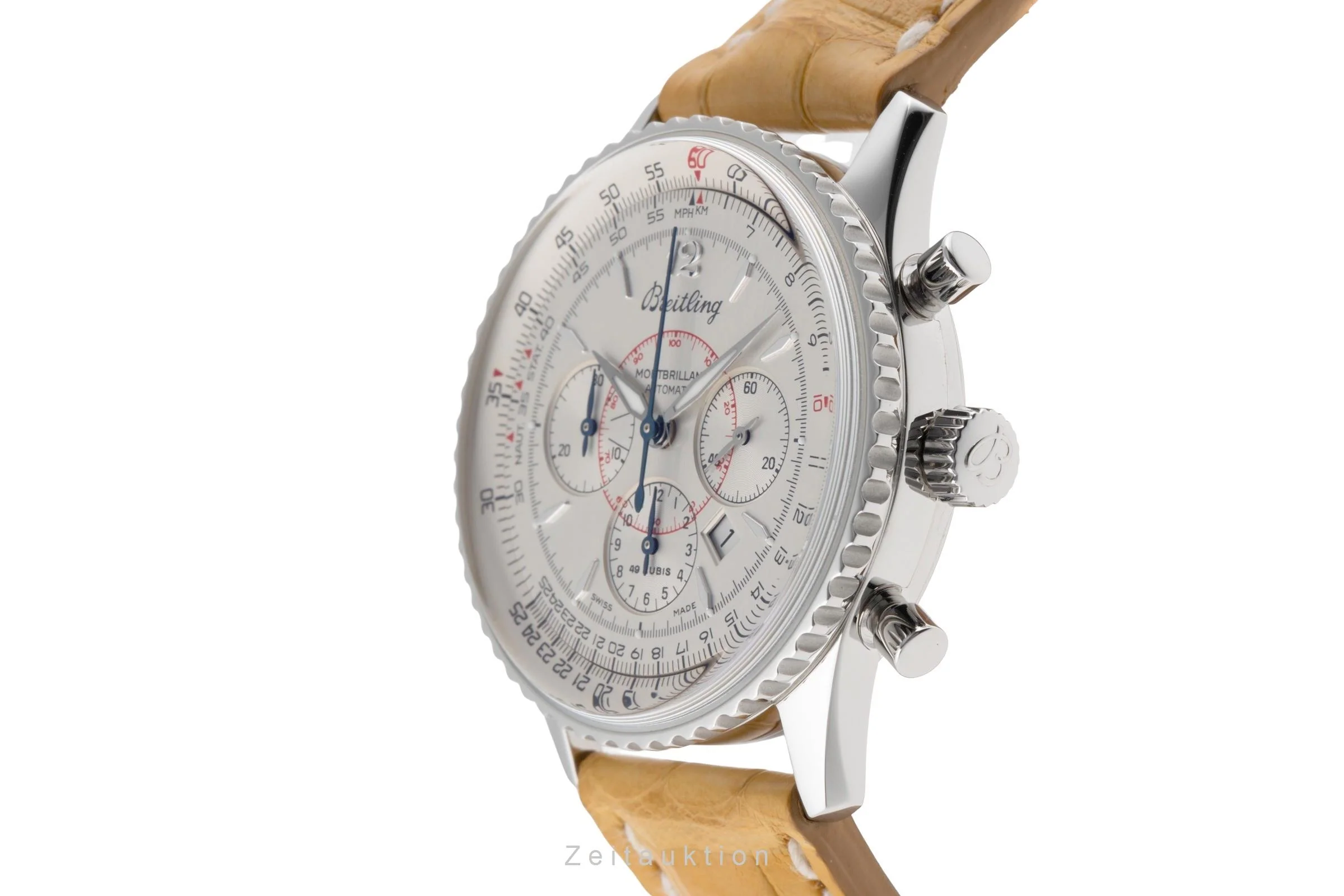 Breitling Montbrillant chronograph steel automatic men's watch A41330  [2504457] - Image 7