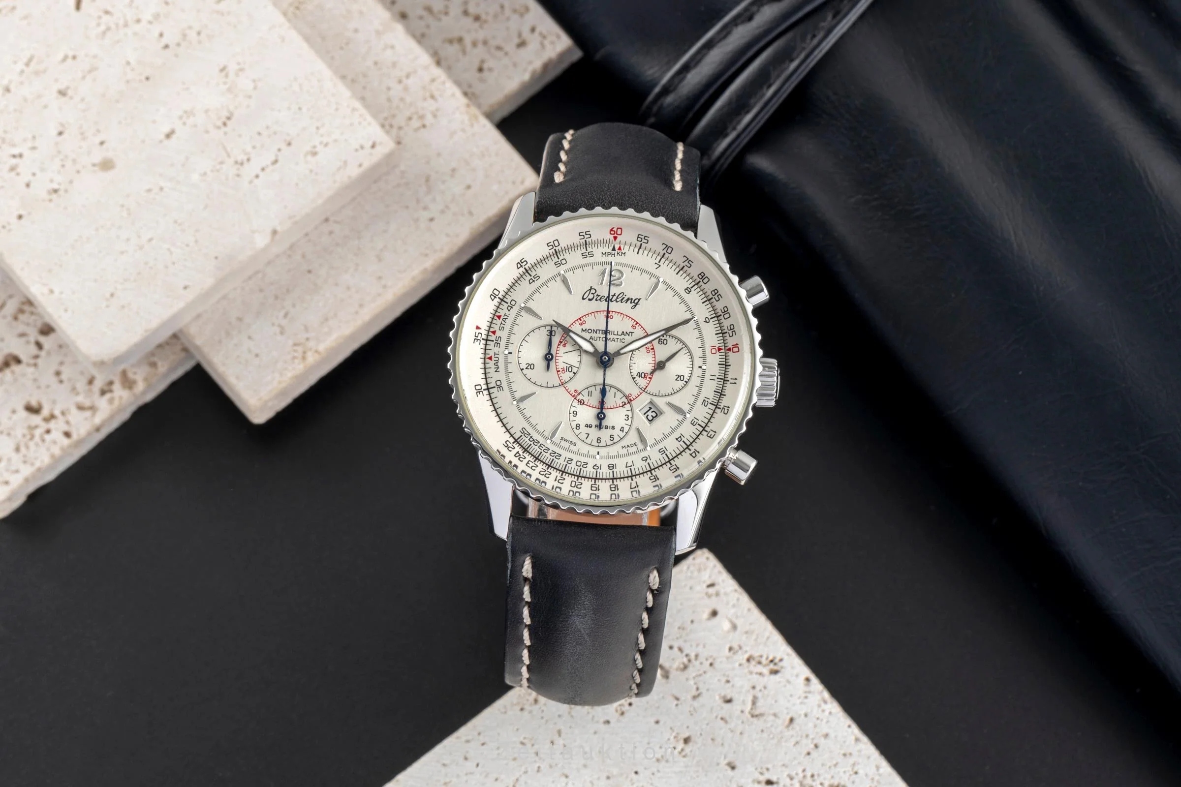 Breitling Montbrillant chronograph steel automatic men's watch A41330  [2504651] - Image 4