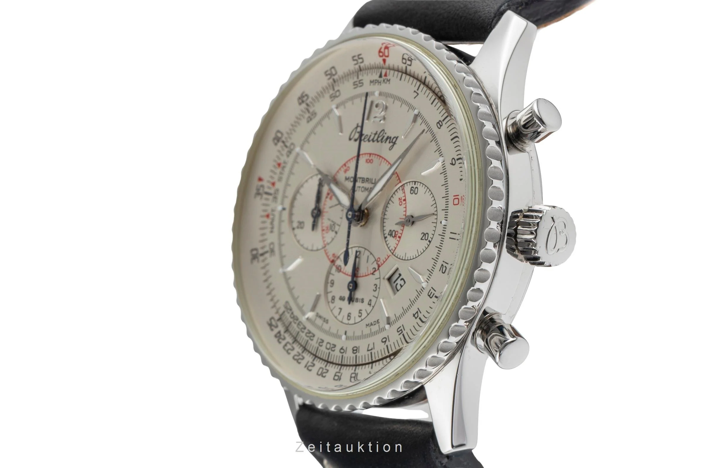 Breitling Montbrillant chronograph steel automatic men's watch A41330  [2504651] - Image 7