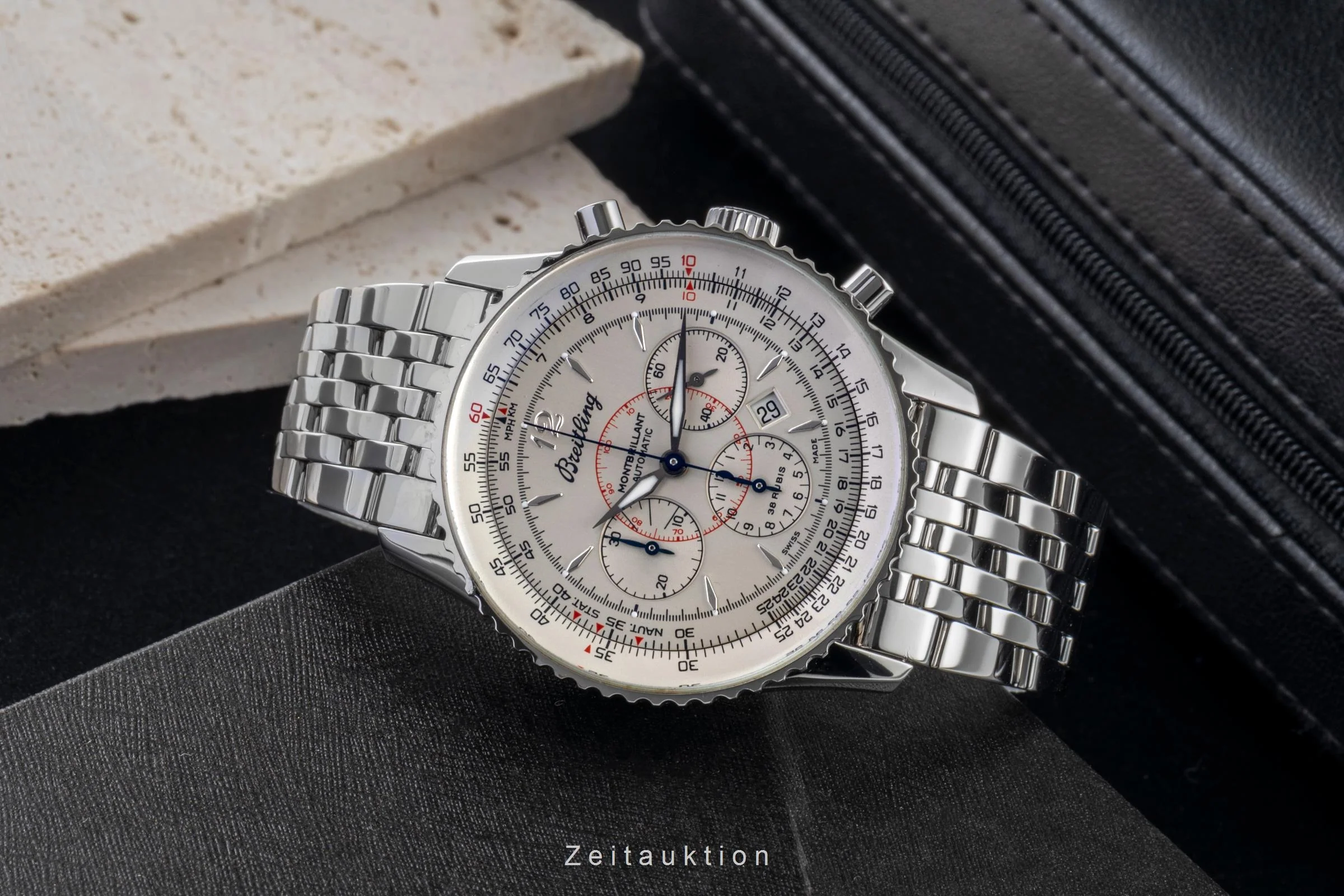 Breitling Montbrillant chronograph steel automatic men's watch A41330  [2600872] - Image 3