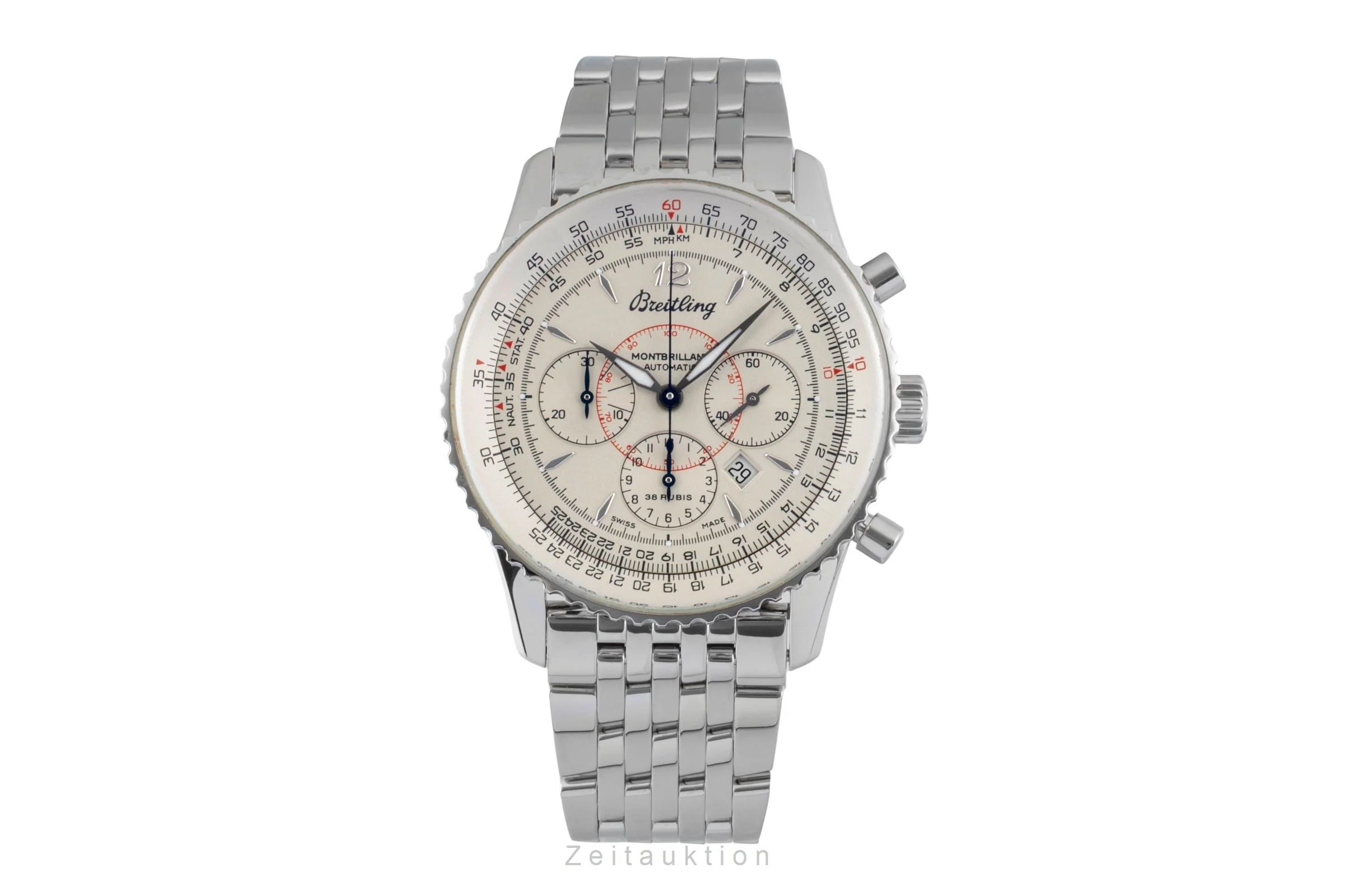 Breitling Montbrillant chronograph steel automatic men's watch A41330  [2600872] - Image 5