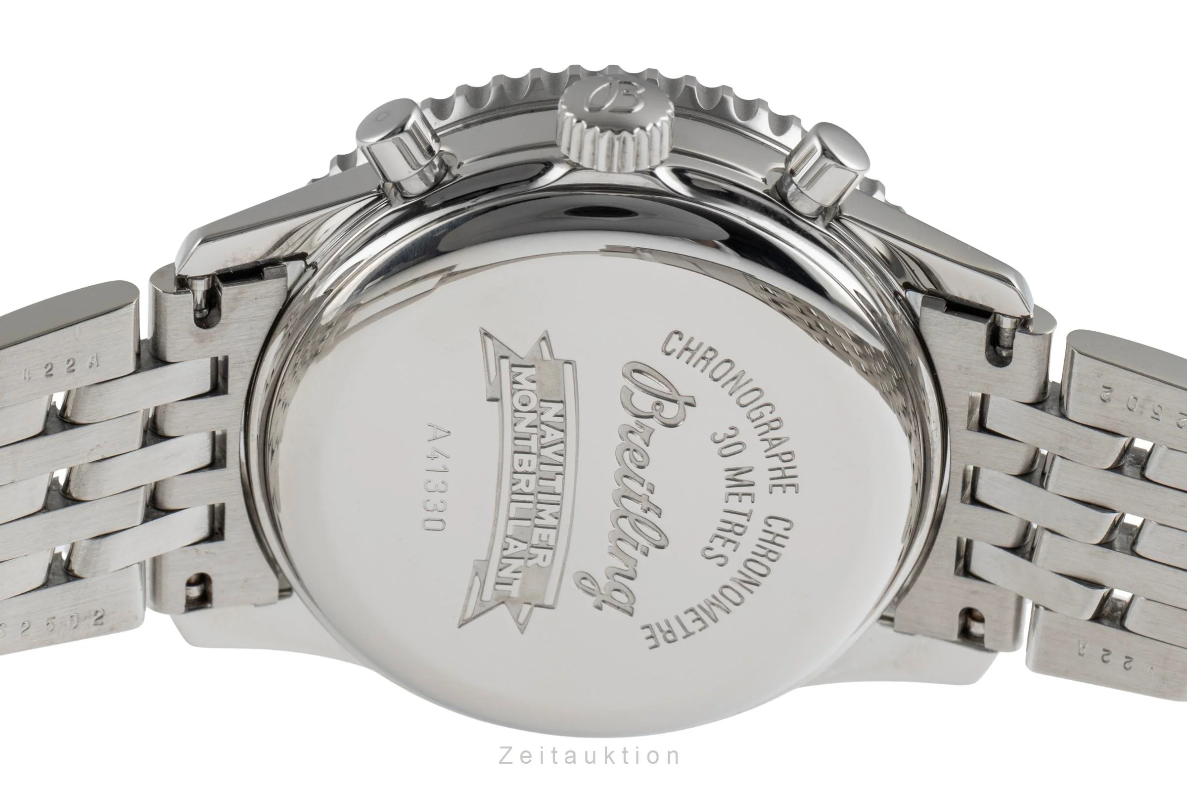 Breitling Montbrillant chronograph steel automatic men's watch A41330  A414B08NP  [2503512] - Image 11