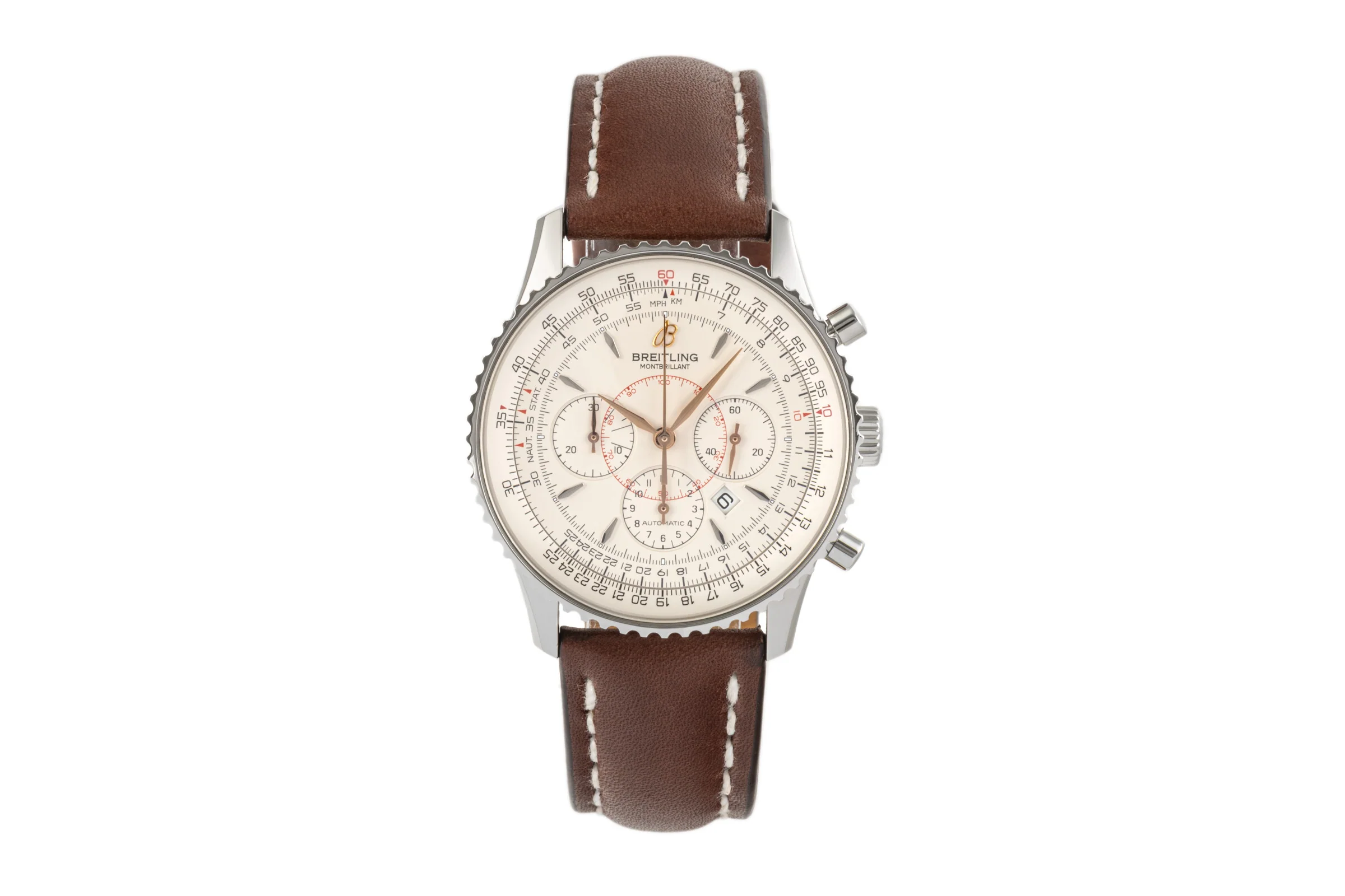 Breitling Montbrillant chronograph steel automatic men's watch A41370  [2207340] - Image 4