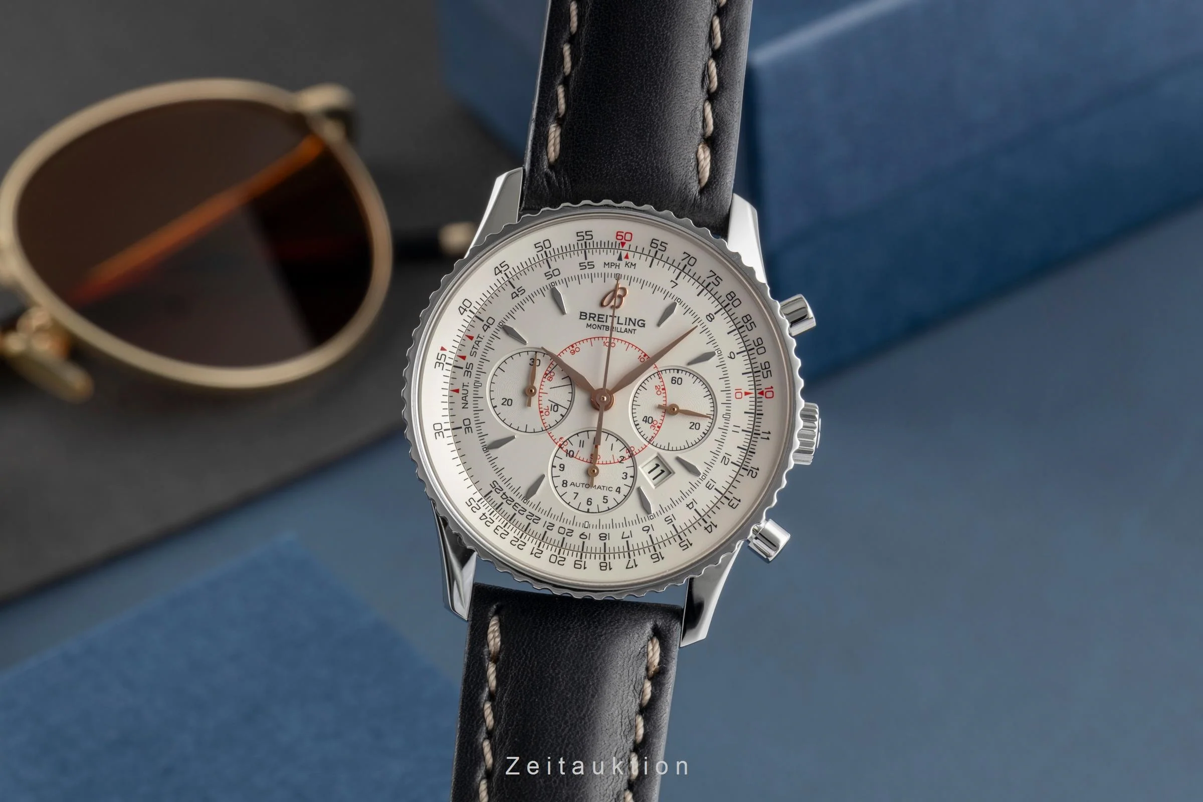Breitling Montbrillant chronograph steel automatic men's watch A41370  [2504455] - Image 2