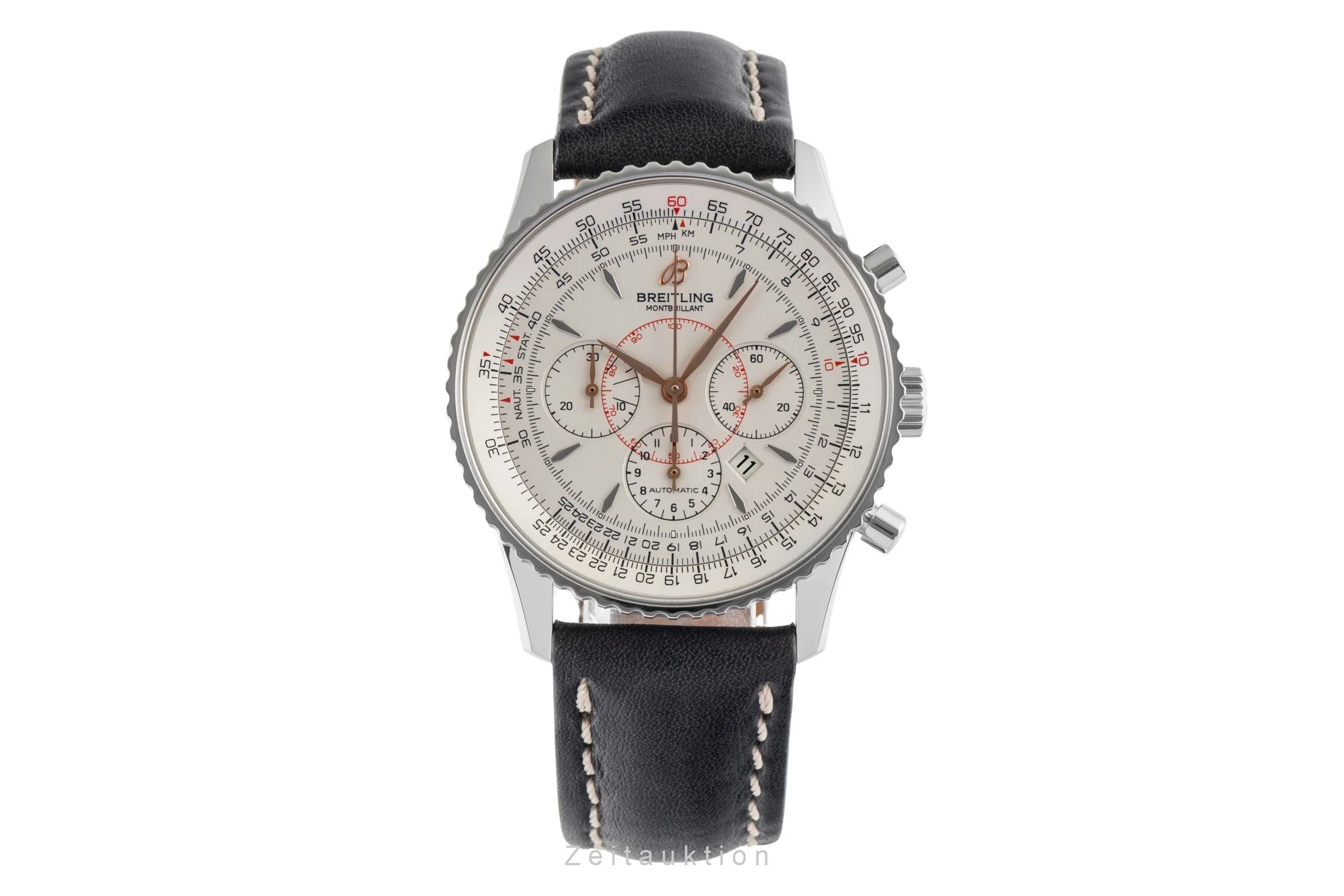 Breitling Montbrillant chronograph steel automatic men's watch A41370  [2504455] - Image 5