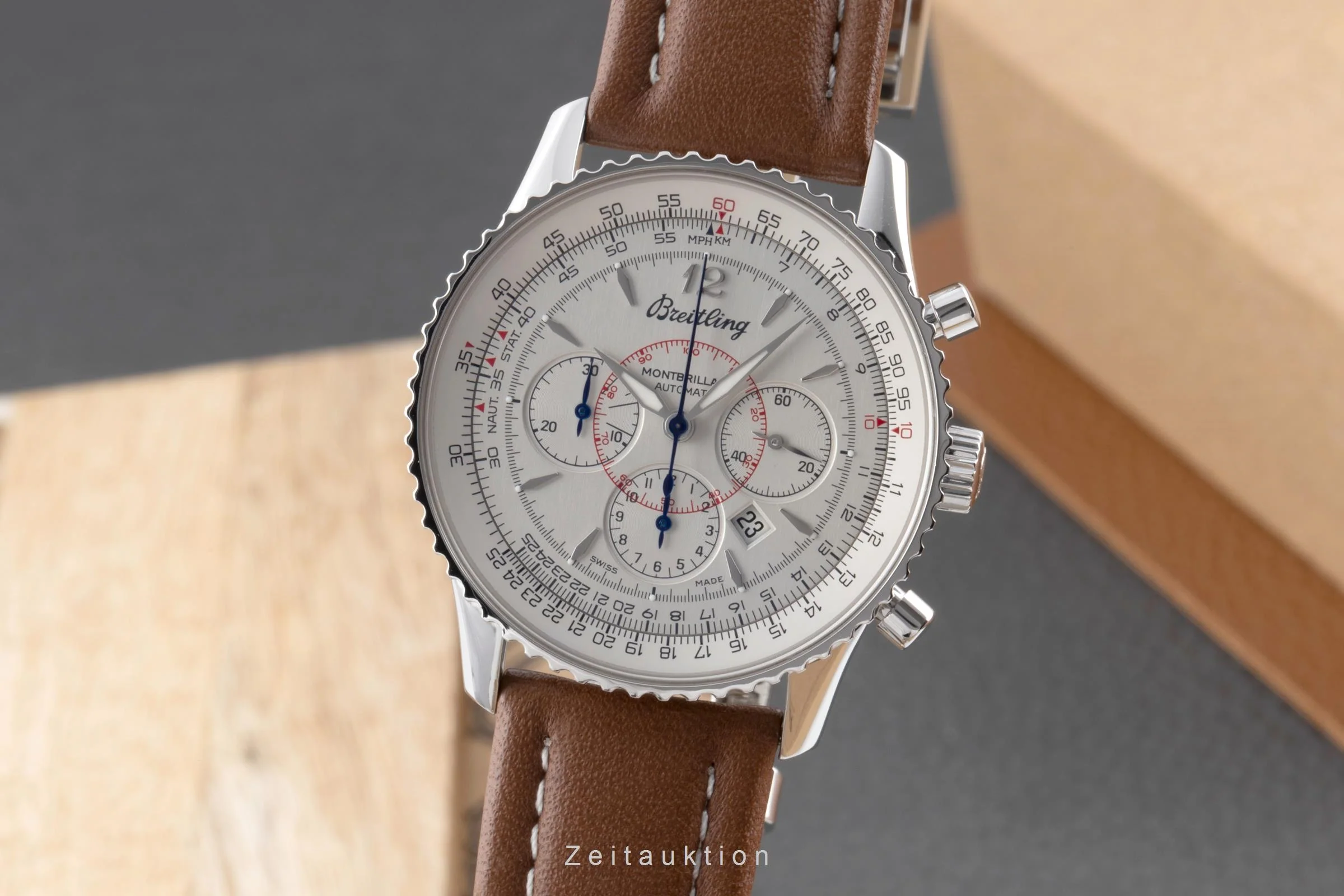 Breitling Montbrillant chronograph steel automatic men's watch A41370  [2504485] - Image 2