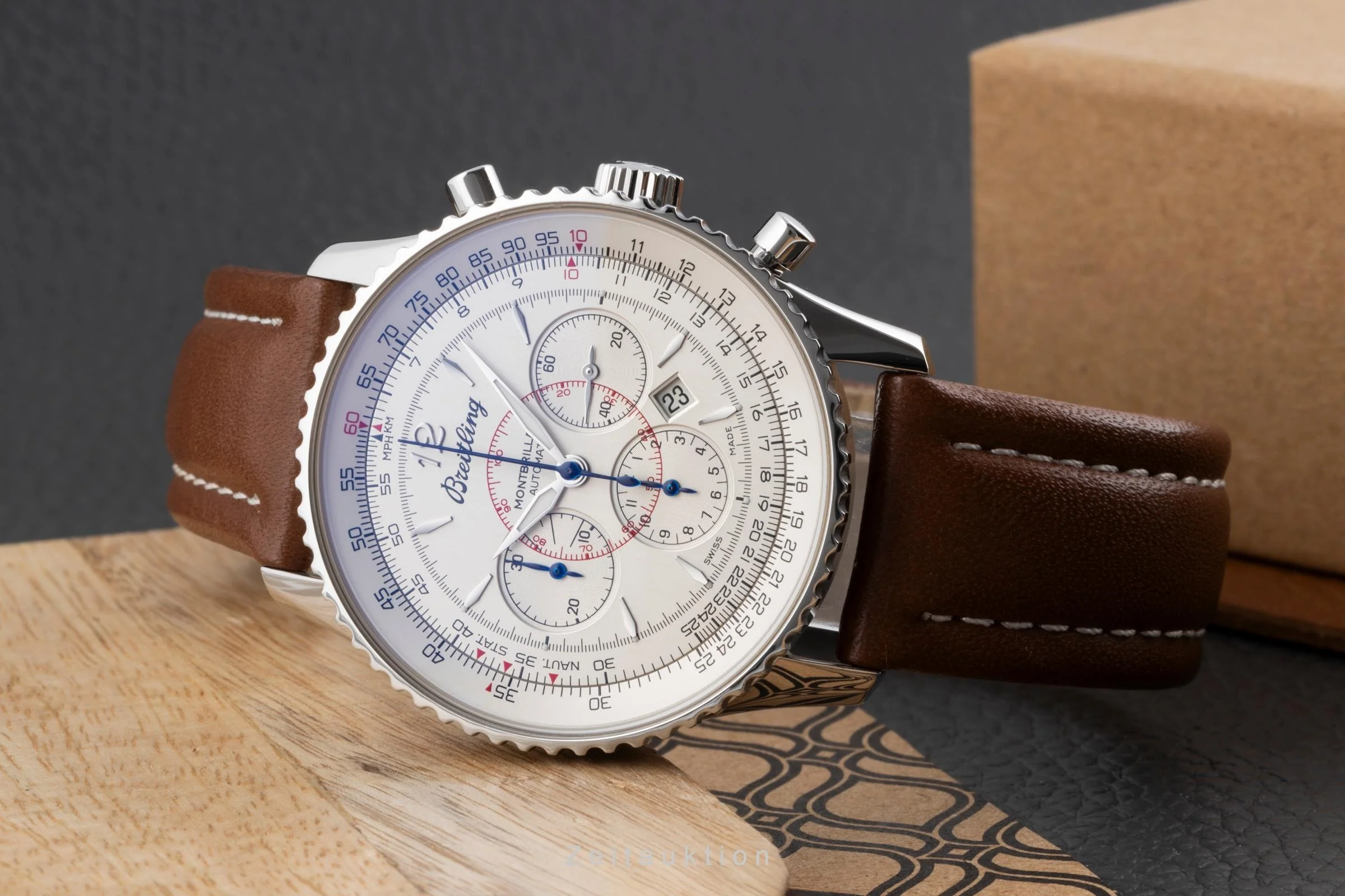 Breitling Montbrillant chronograph steel automatic men's watch A41370  [2504485] - Image 3