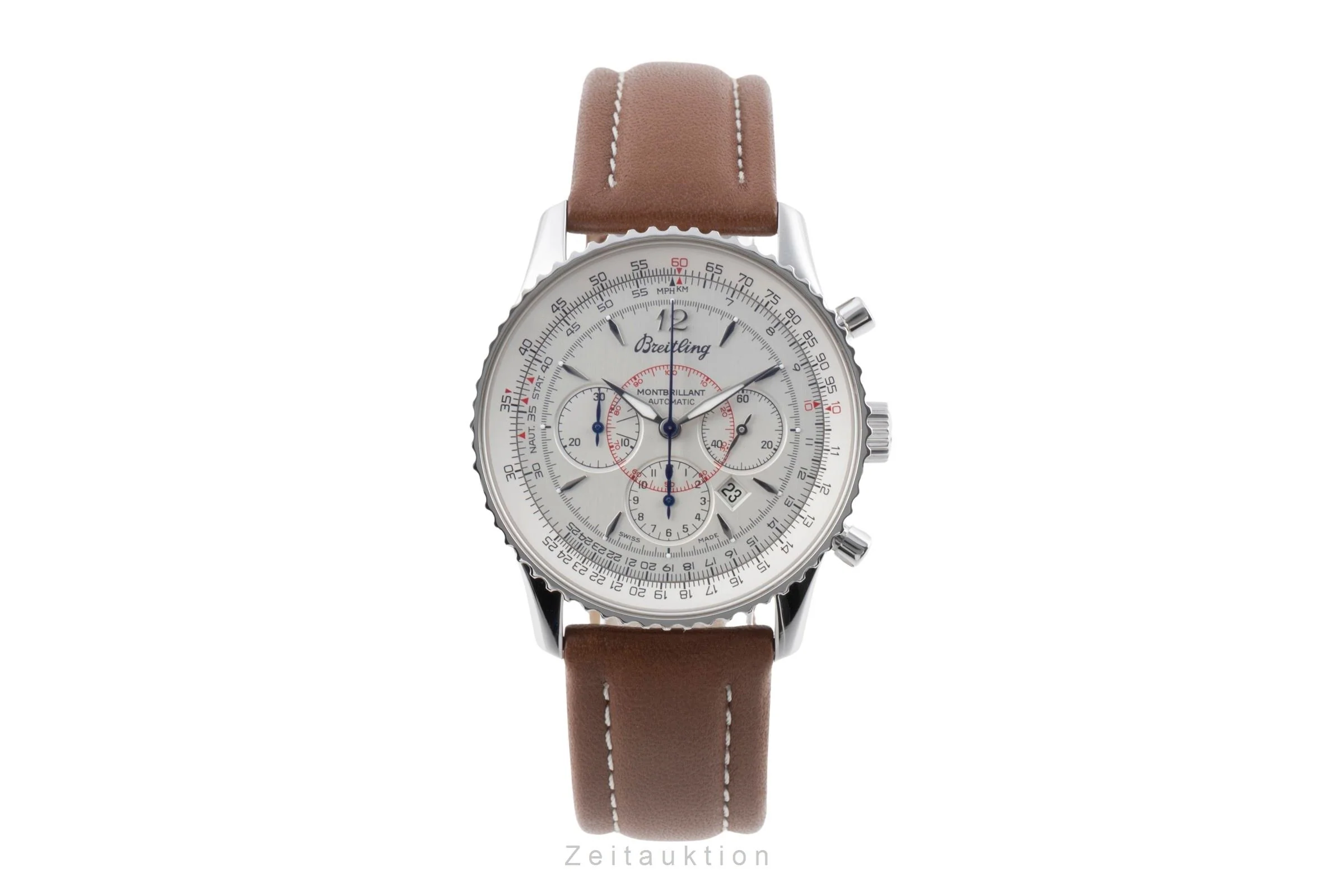 Breitling Montbrillant chronograph steel automatic men's watch A41370  [2504485] - Image 5