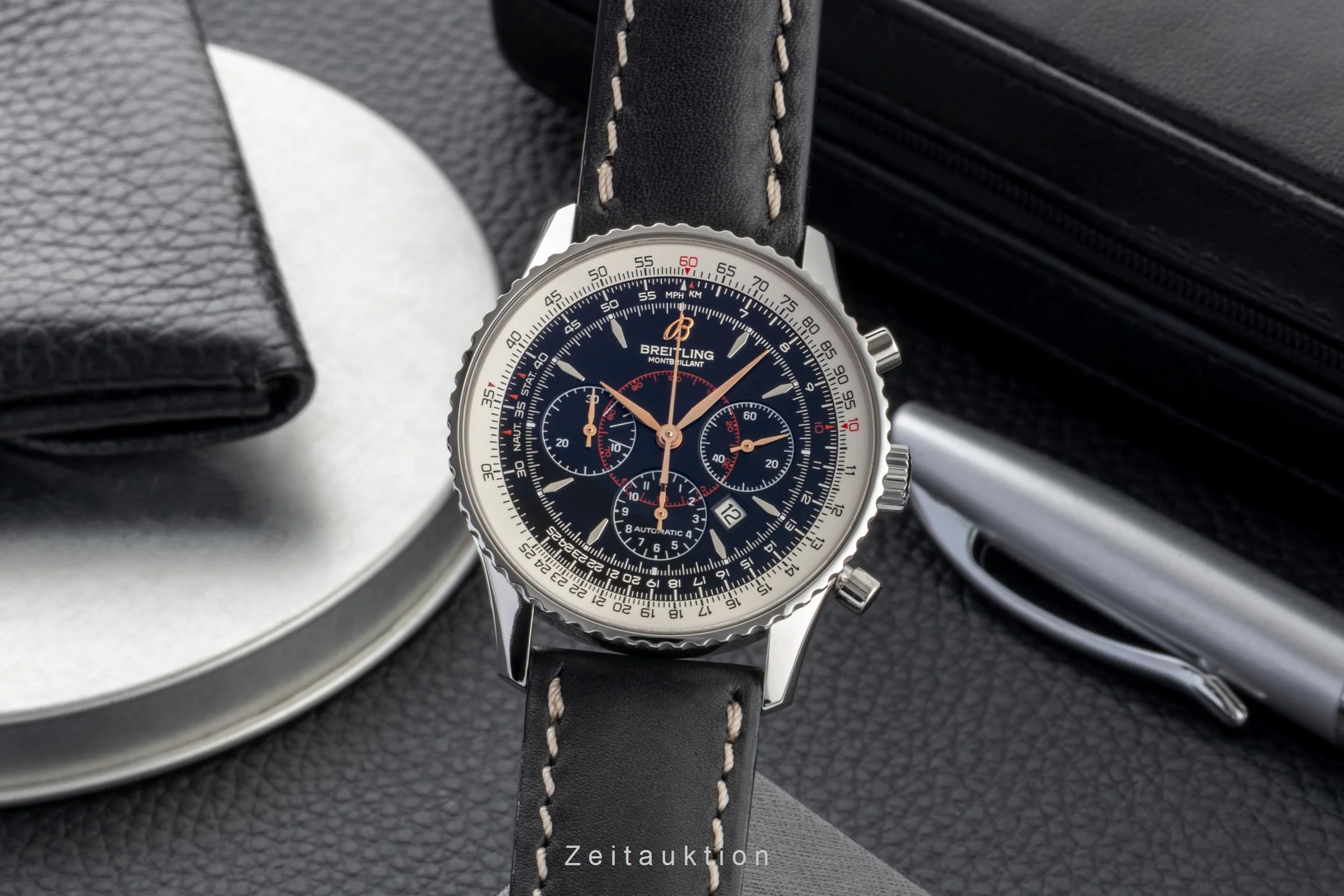 Breitling Montbrillant chronograph steel automatic men's watch A41370  [2600440] - Image 2