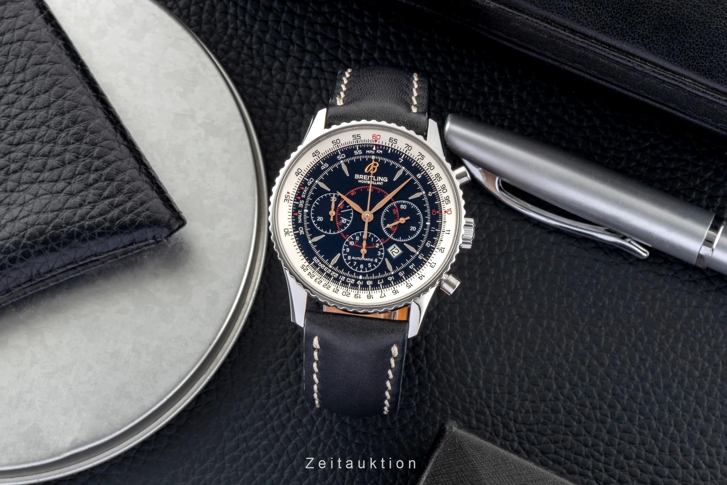 Breitling Montbrillant chronograph steel automatic men's watch A41370  [2600440] - Image 4