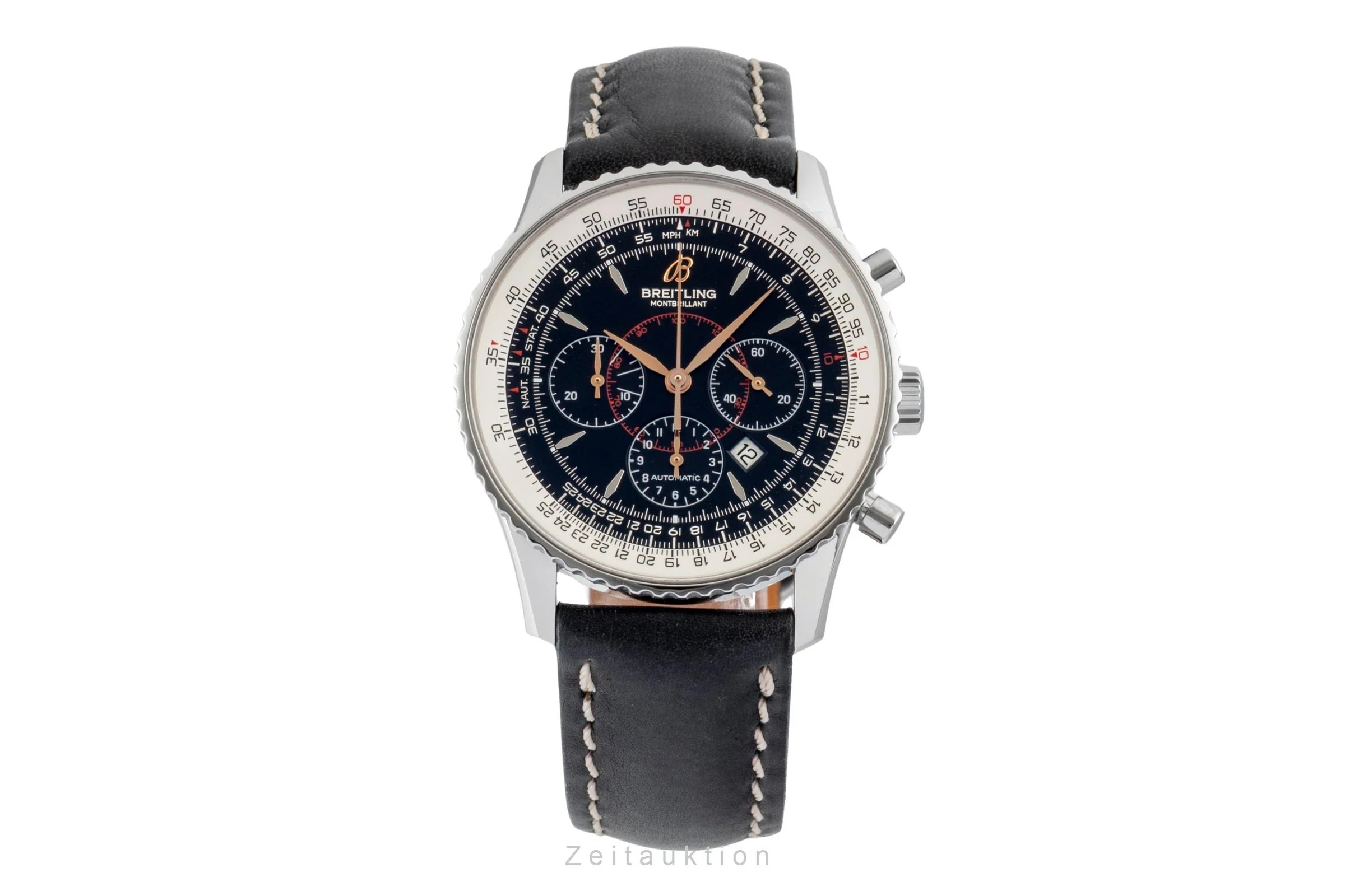 Breitling Montbrillant chronograph steel automatic men's watch A41370  [2600440] - Image 5