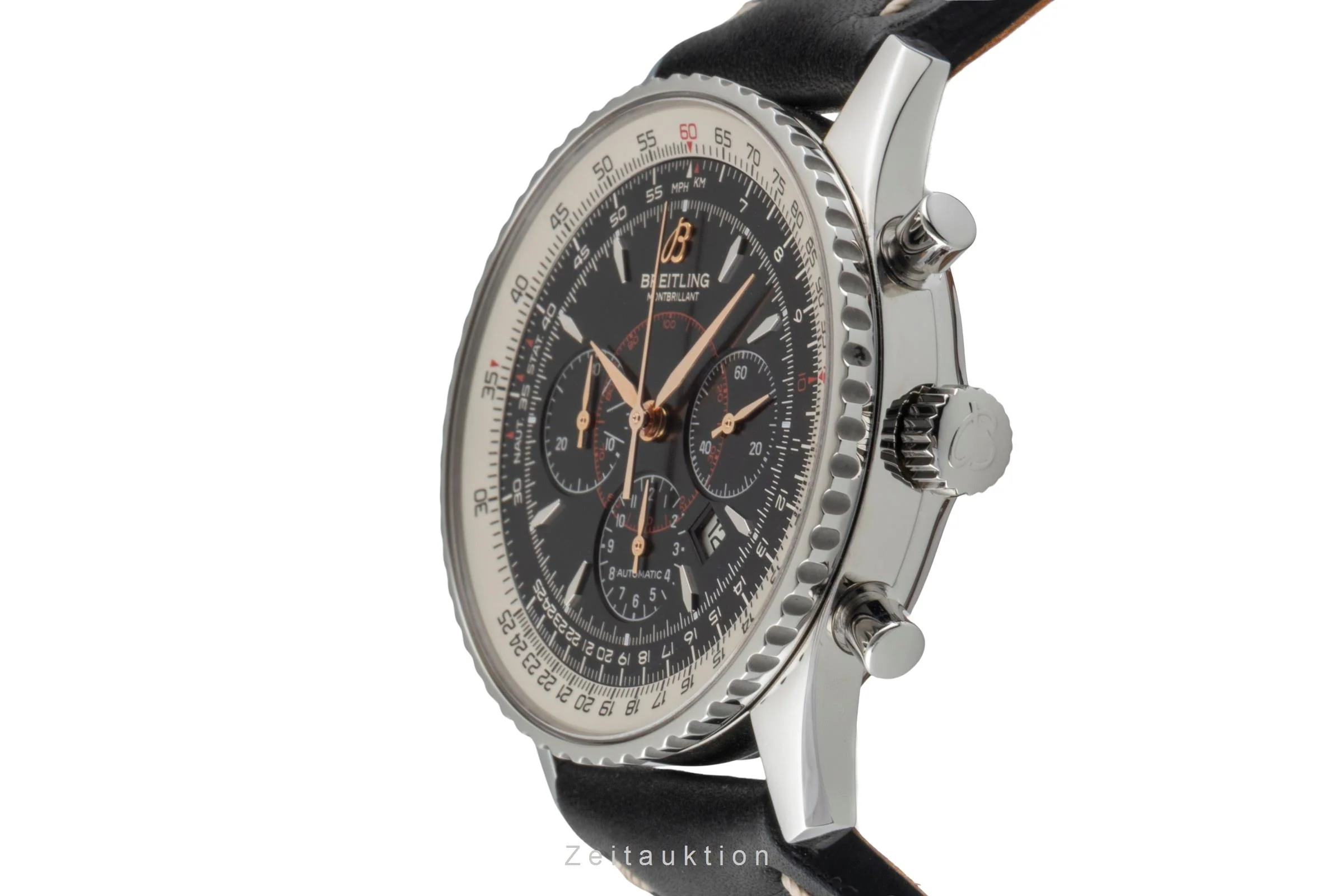 Breitling Montbrillant chronograph steel automatic men's watch A41370  [2600440] - Image 7