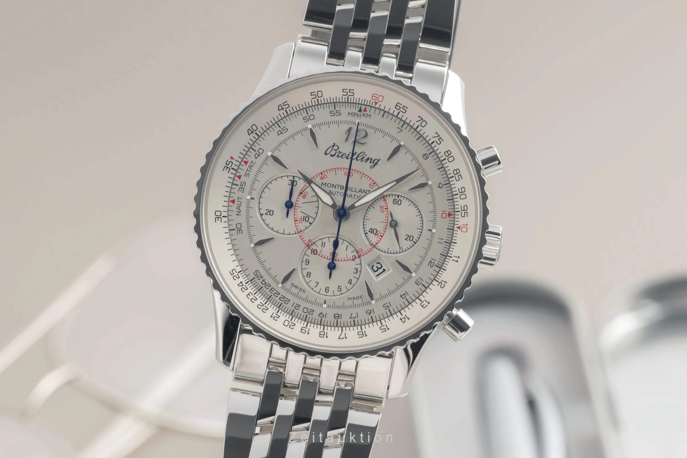 Breitling Montbrillant chronograph steel automatic men's watch A4137012/G789 LP: 9300EUR  [2501408] - Image 2