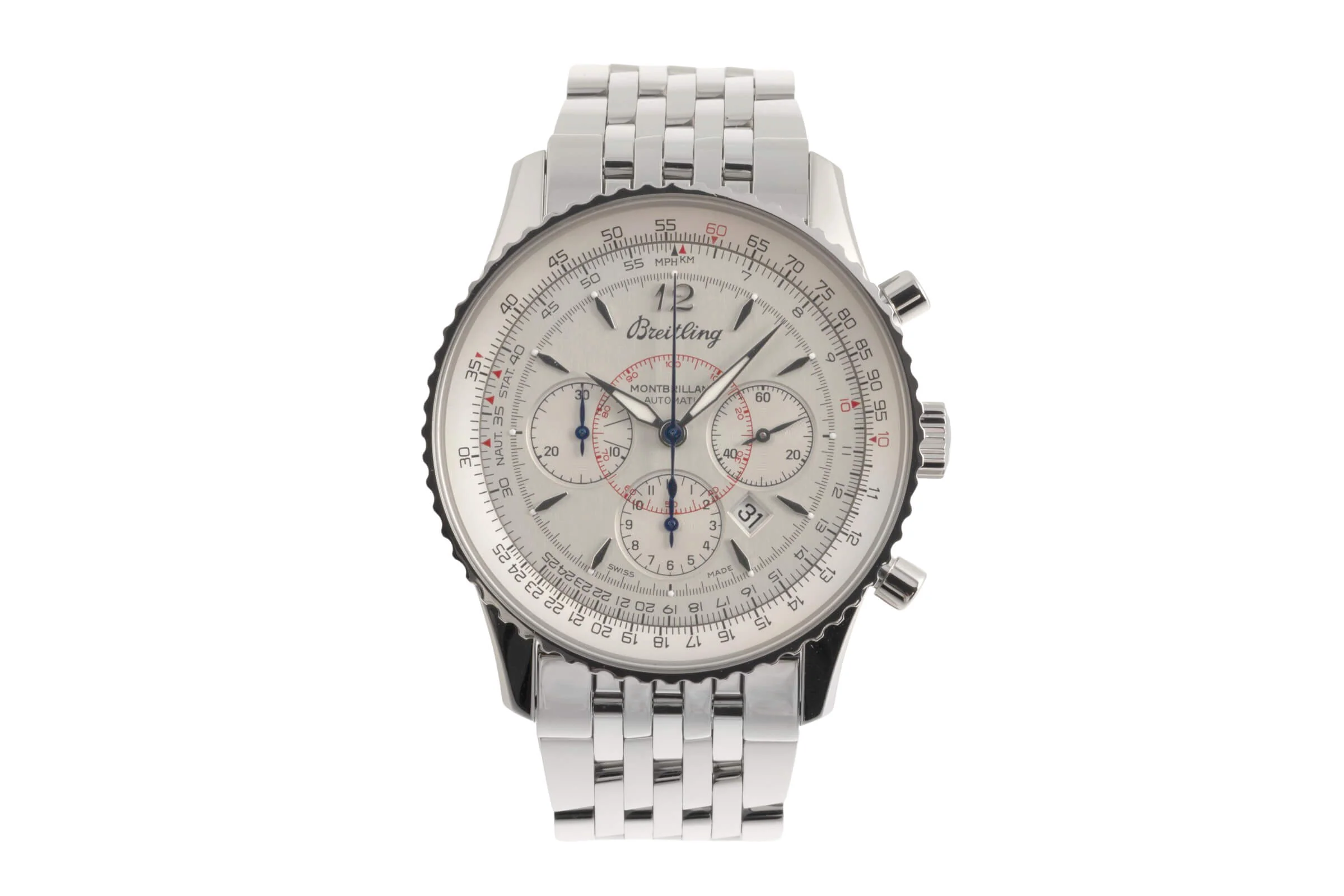 Breitling Montbrillant chronograph steel automatic men's watch A4137012/G789 LP: 9300EUR  [2501408] - Image 5