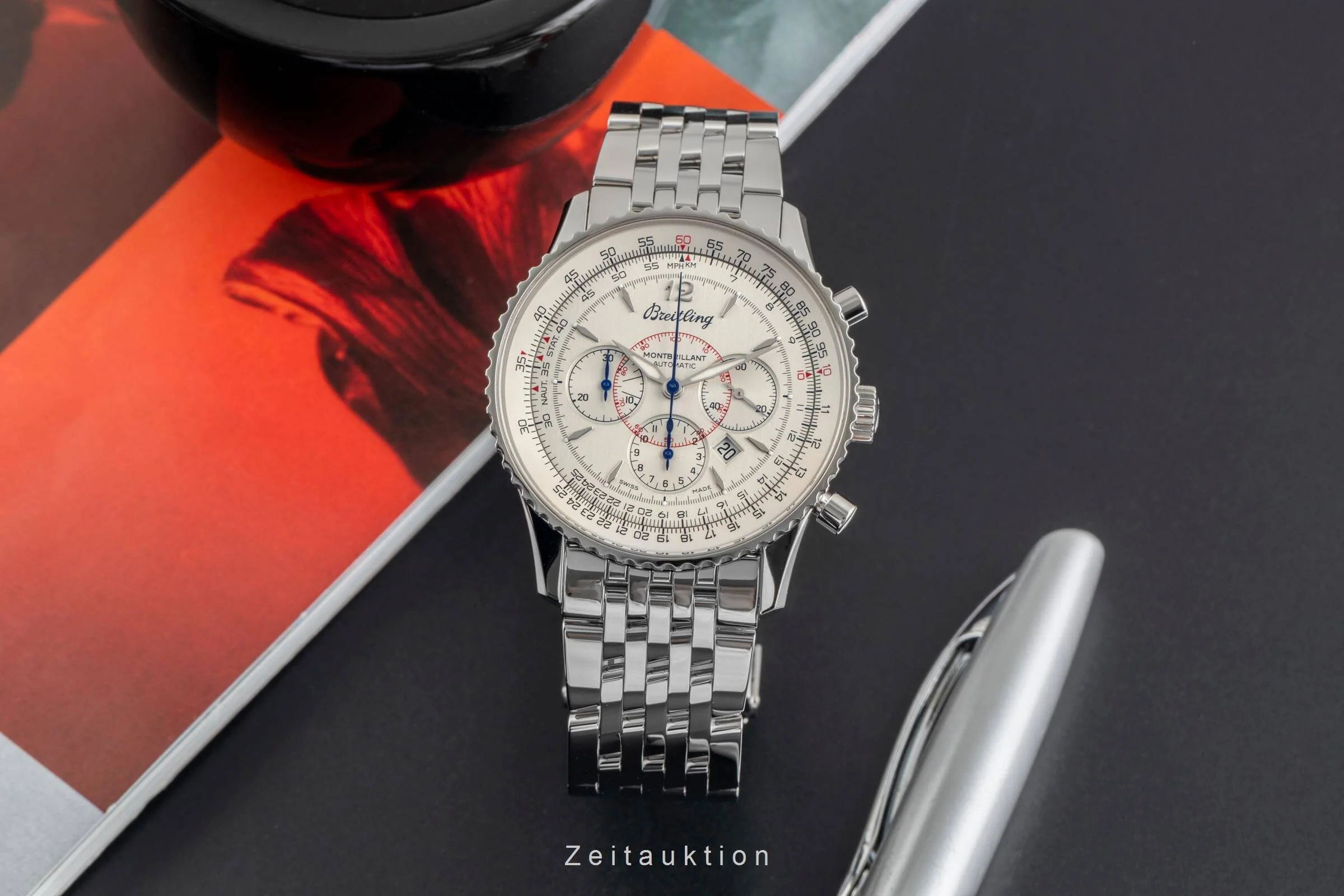 Breitling Montbrillant chronograph steel automatic men's watch A4137012/G789 LP: 9300EUR  [2501747] - Image 4