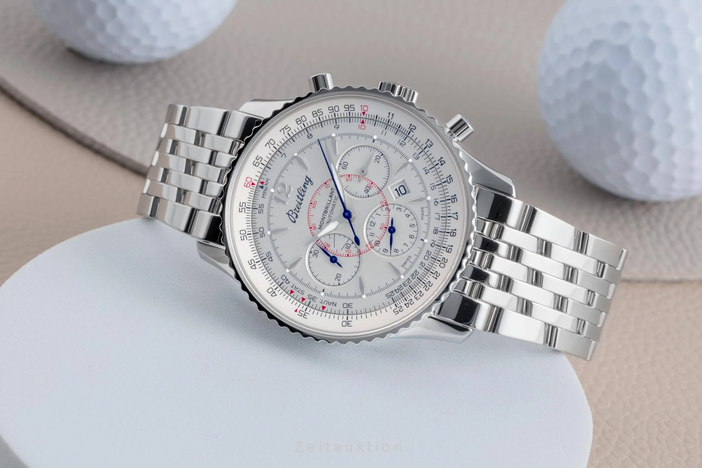Breitling Montbrillant chronograph steel automatic men's watch A4137012/G789  [2502269] - Image 3