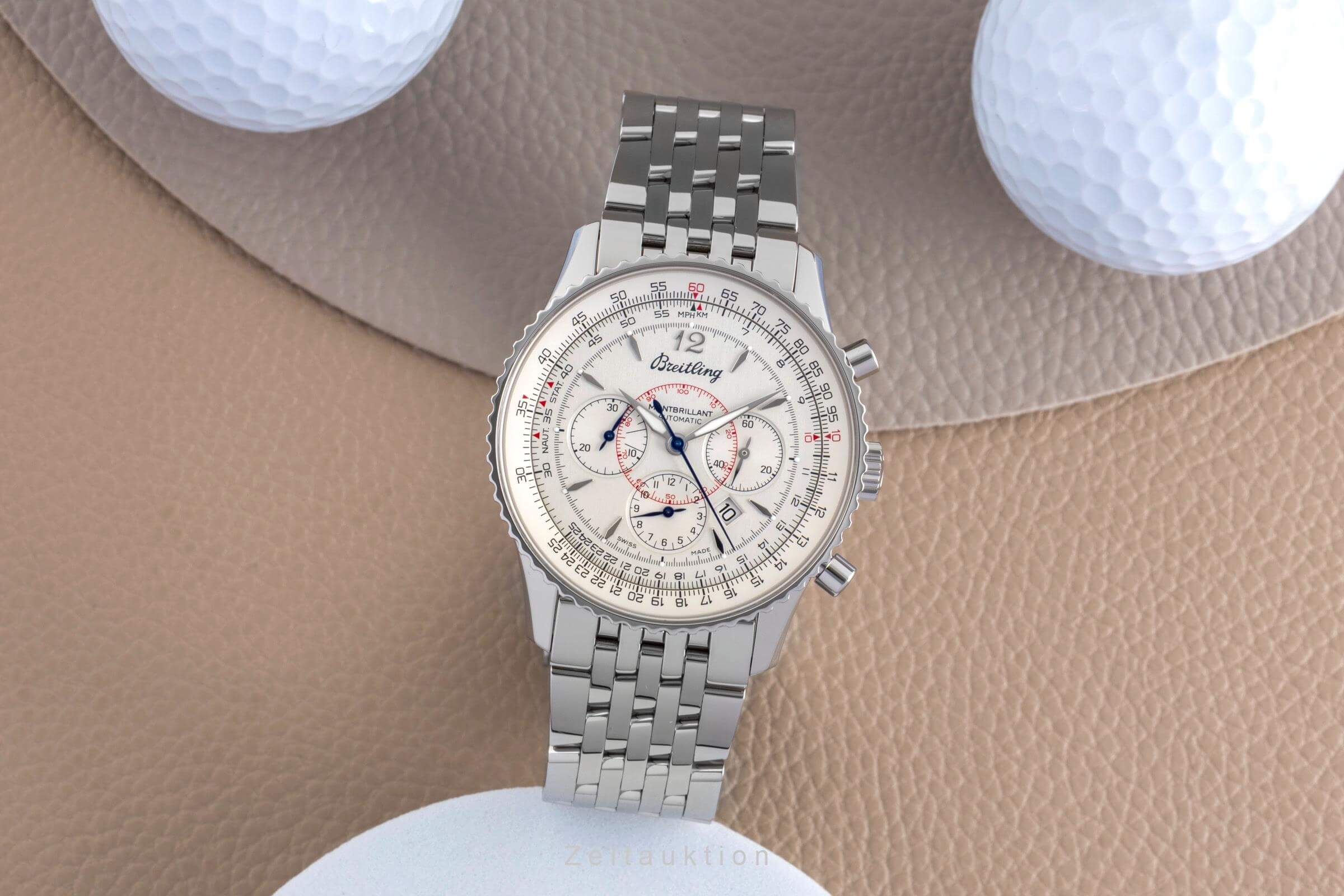 Breitling Montbrillant chronograph steel automatic men's watch A4137012/G789  [2502269] - Image 4