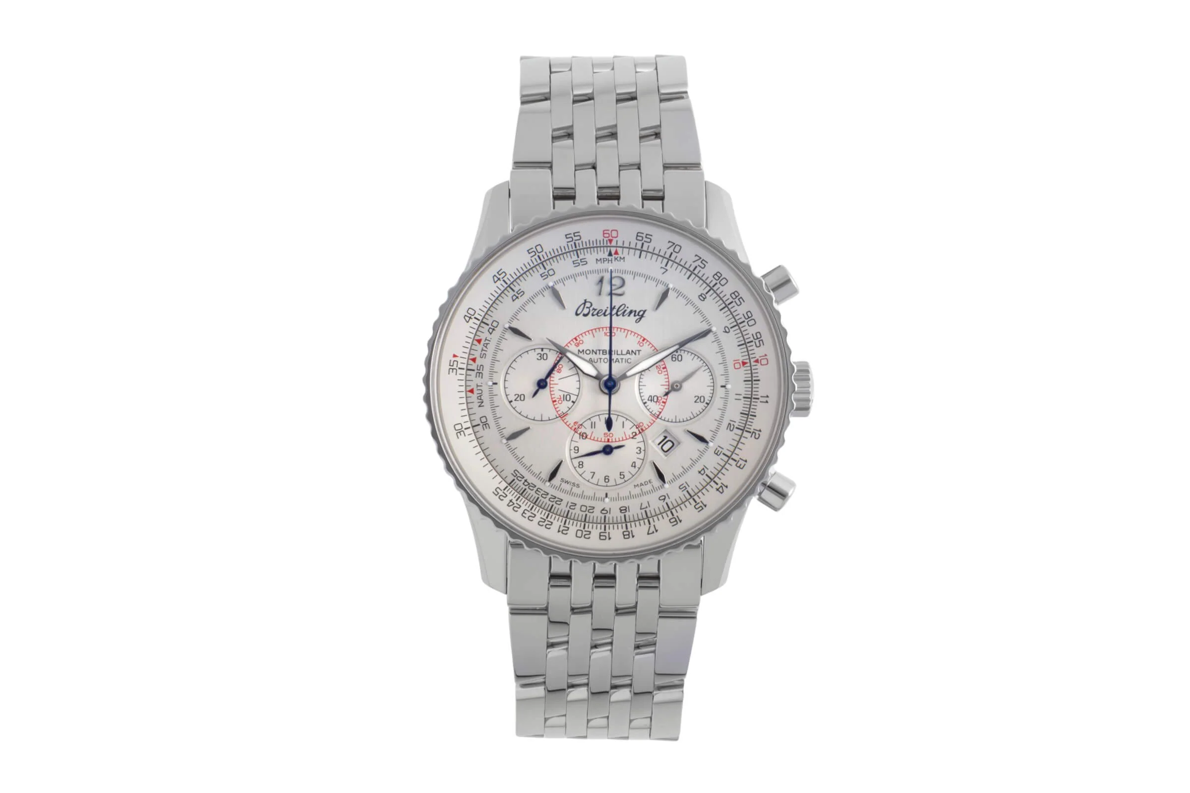 Breitling Montbrillant chronograph steel automatic men's watch A4137012/G789  [2502269] - Image 5