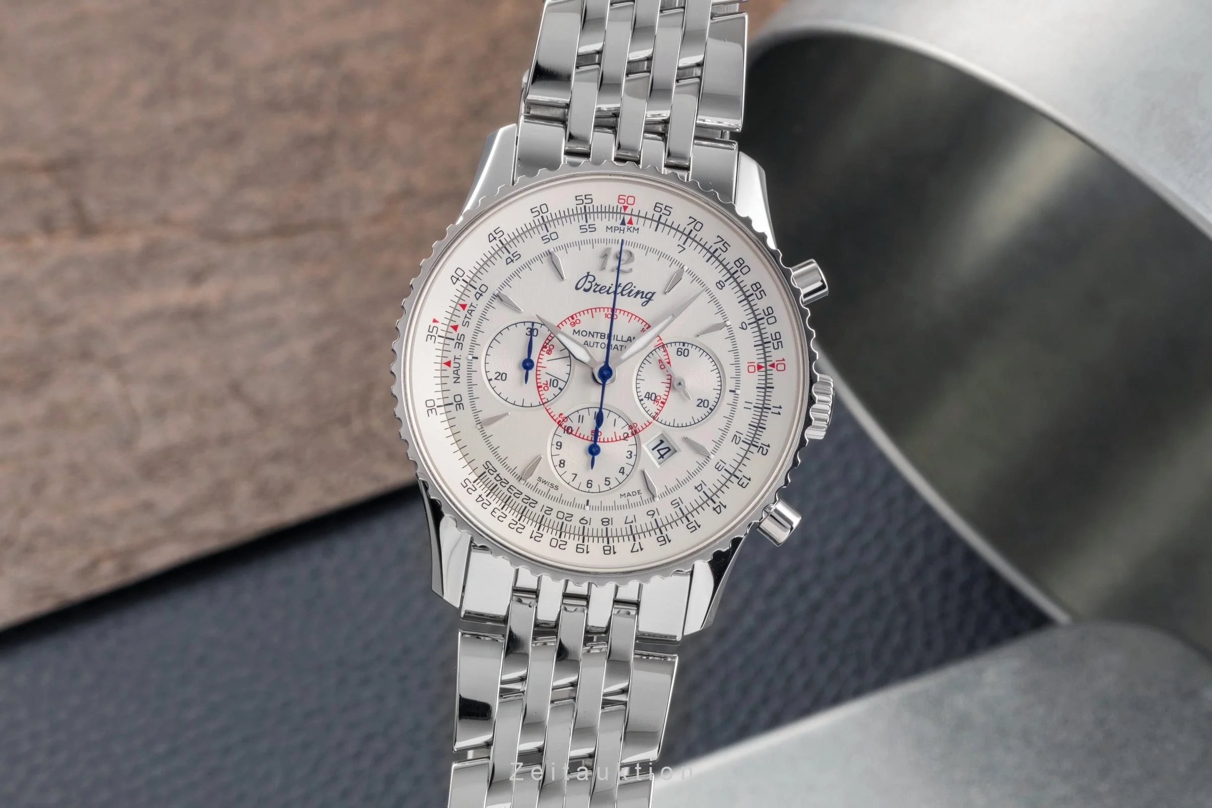 Breitling Montbrillant chronograph steel automatic men's watch A4137012/G789  [2503922] - Image 2