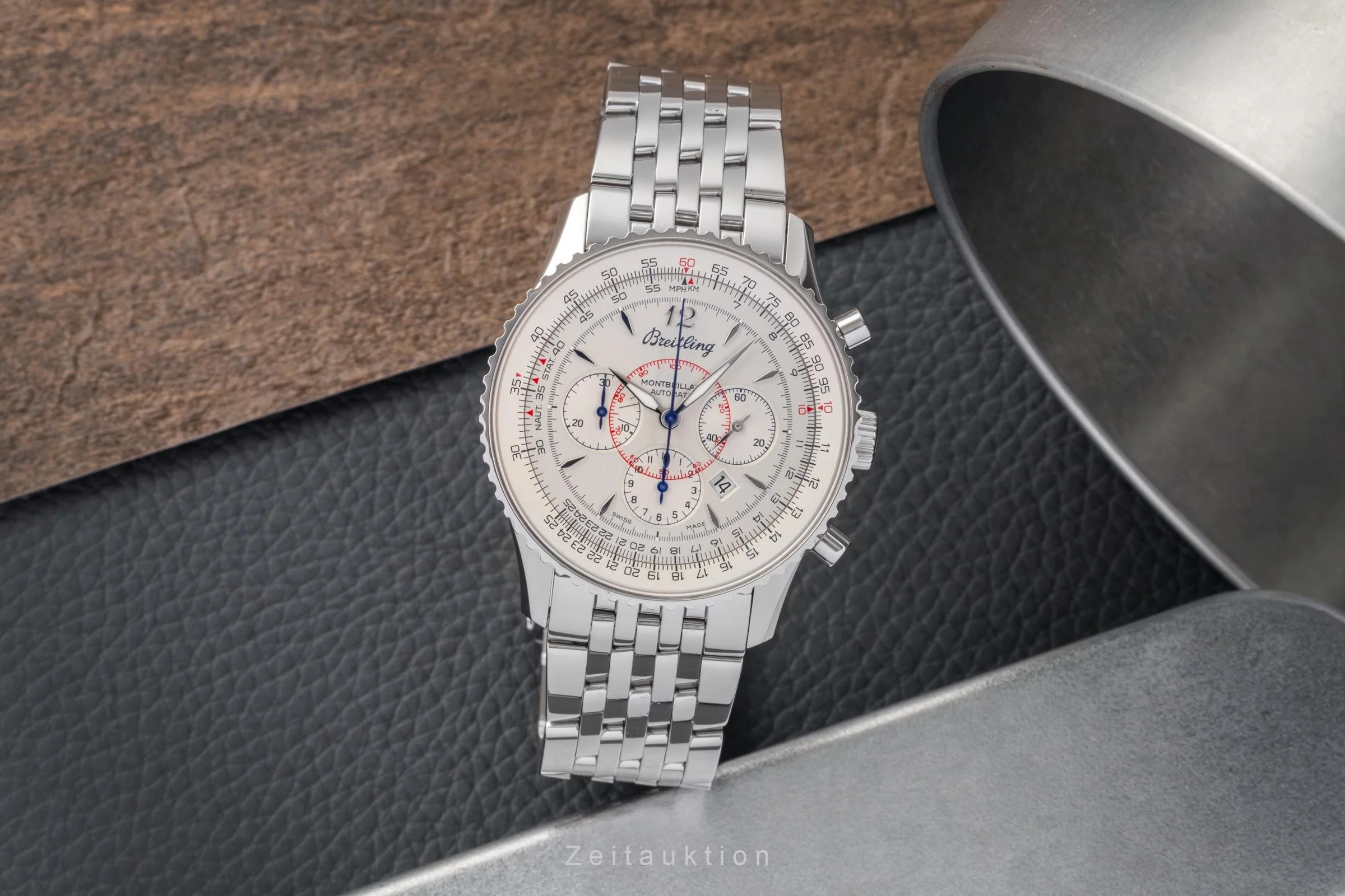 Breitling Montbrillant chronograph steel automatic men's watch A4137012/G789  [2503922] - Image 4