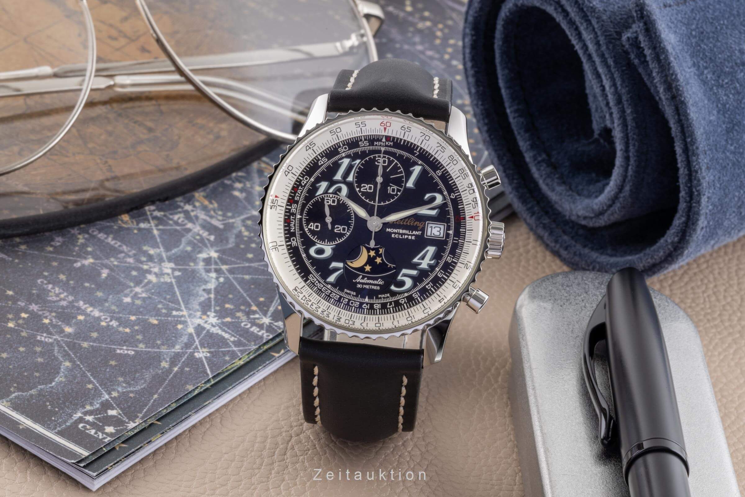 Breitling Montbrillant chronograph steel automatic men's watch A43030  [2404706] - Image 3