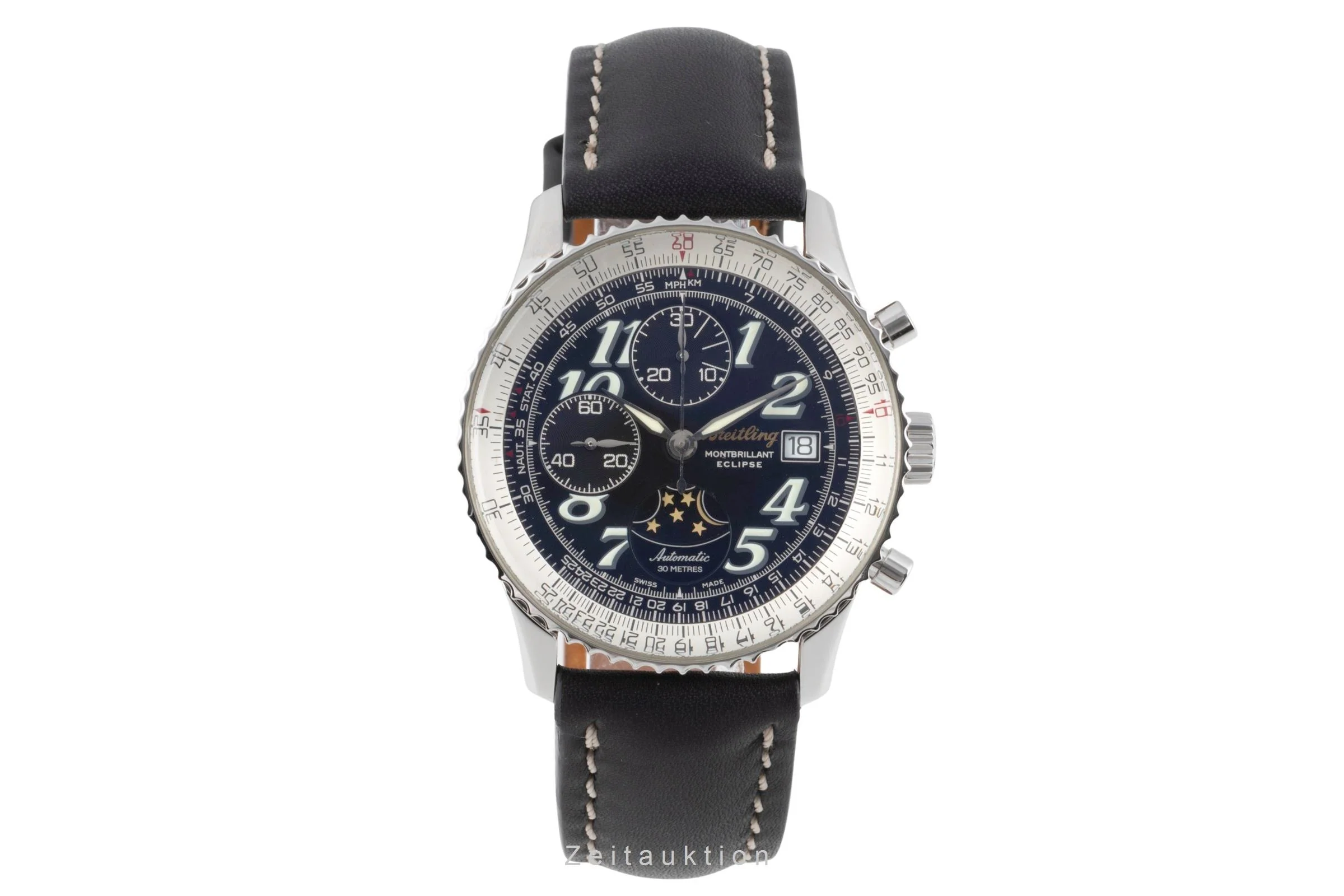 Breitling Montbrillant chronograph steel automatic men's watch A43030  [2503659] - Image 5