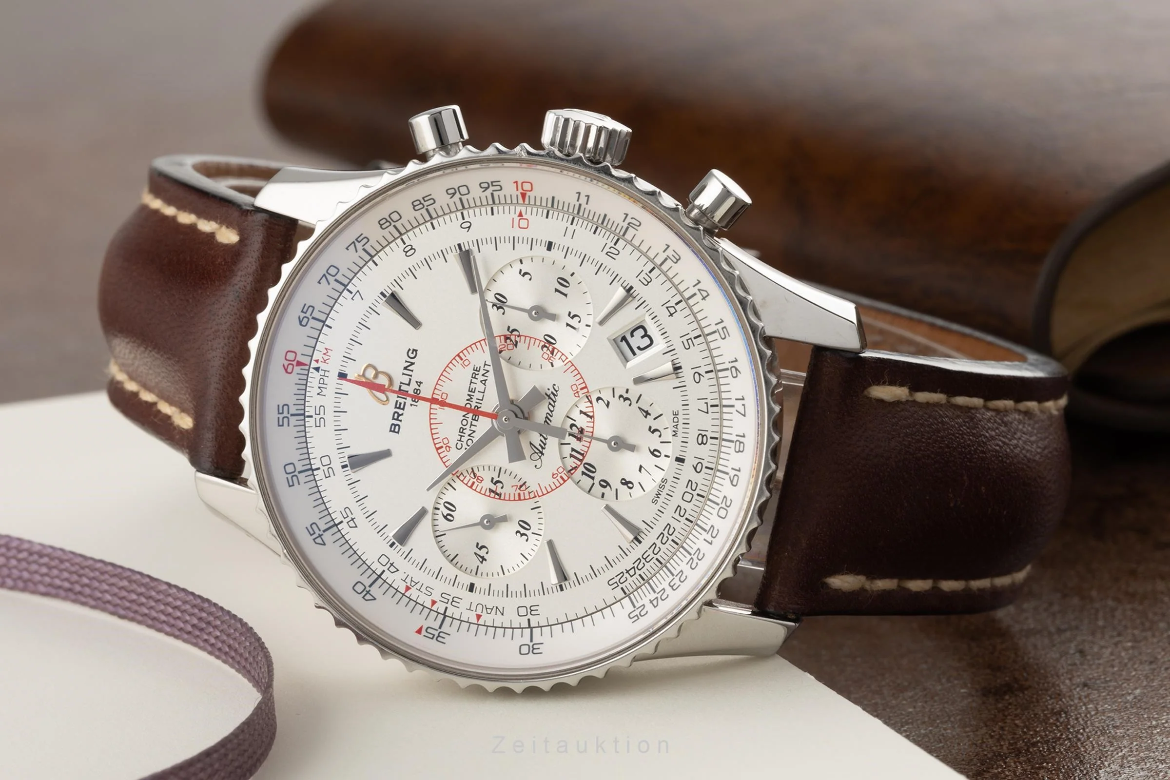 Breitling Montbrillant chronograph steel automatic men's watch AB0130  [2303722] - Image 2
