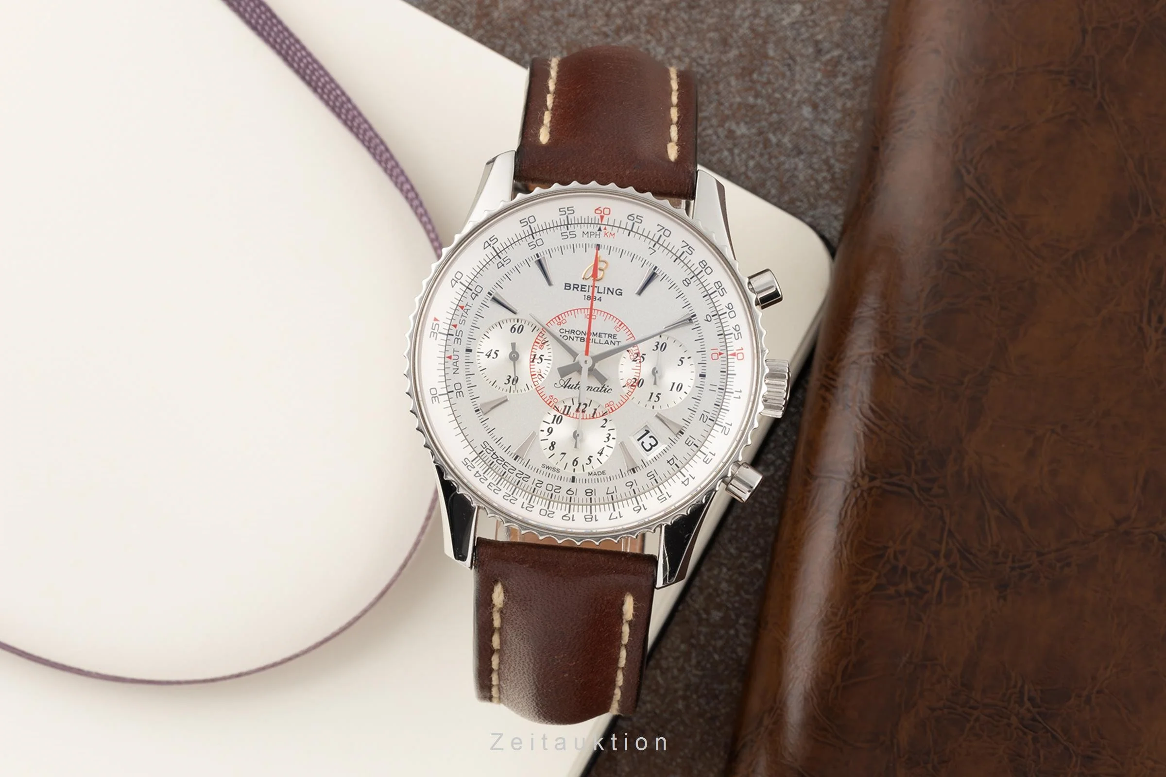 Breitling Montbrillant chronograph steel automatic men's watch AB0130  [2303722] - Image 3