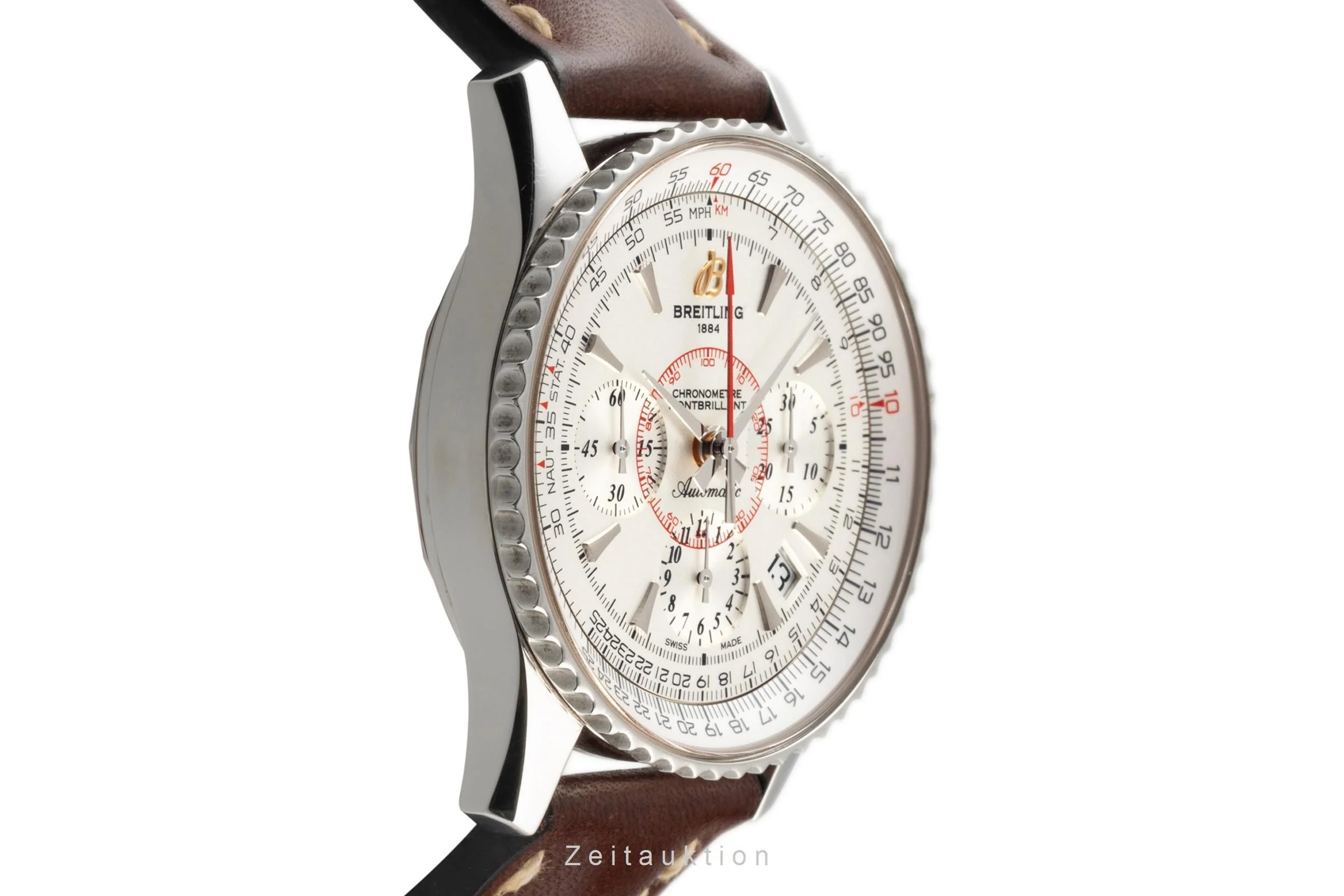 Breitling Montbrillant chronograph steel automatic men's watch AB0130  [2303722] - Image 7
