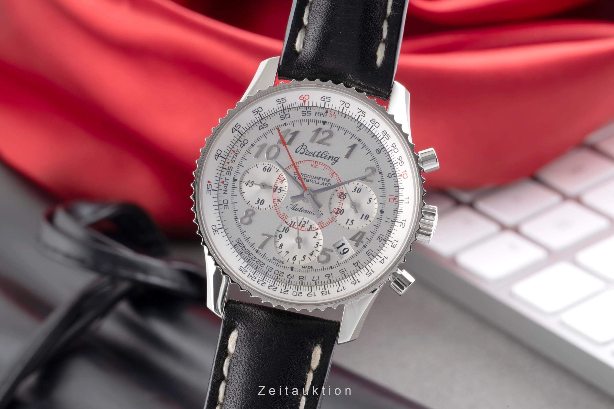 Breitling Montbrillant chronograph steel automatic men's watch AB013012/G735 LP: 8950EUR  [2500939] - Image 2