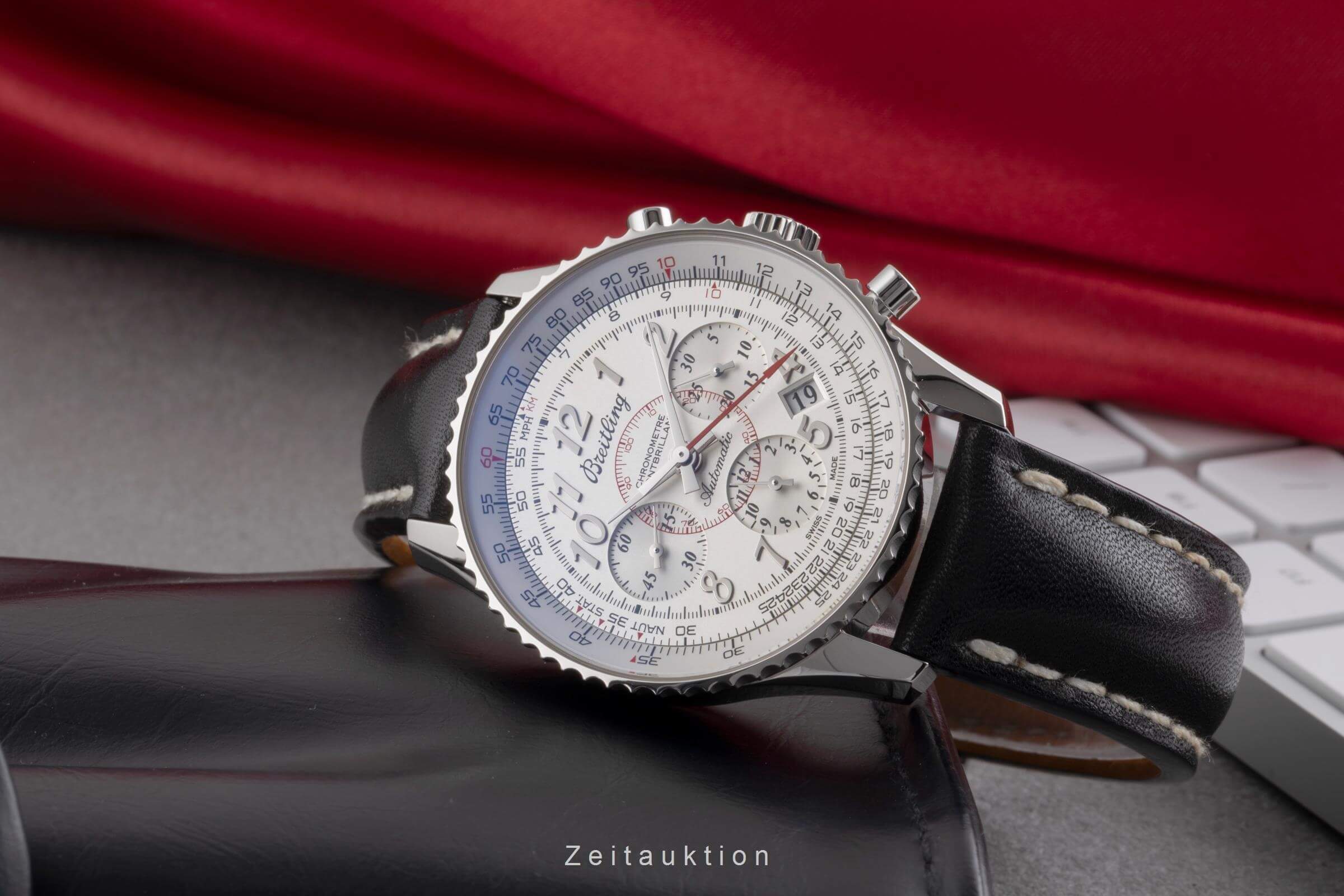 Breitling Montbrillant chronograph steel automatic men's watch AB013012/G735 LP: 8950EUR  [2500939] - Image 3