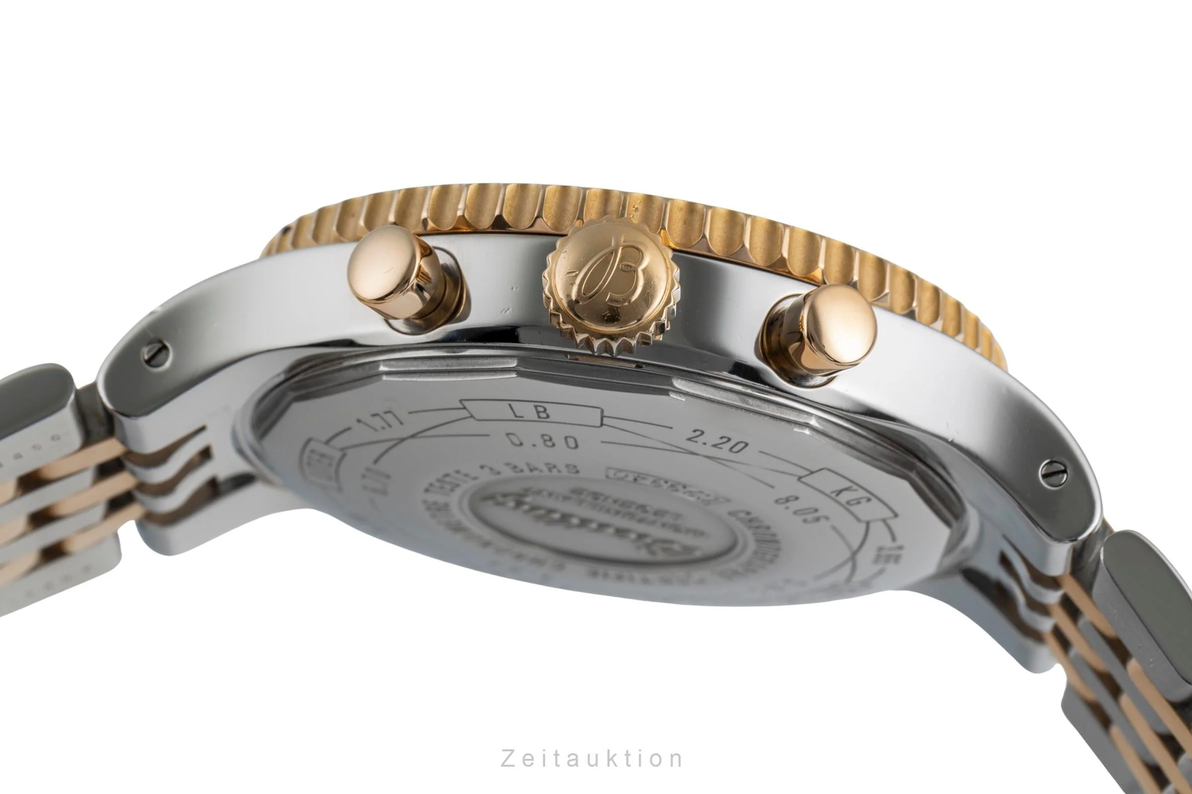 Breitling Montbrillant chronograph steel / gold automatic men's watch C23340  [2504807] - Image 12