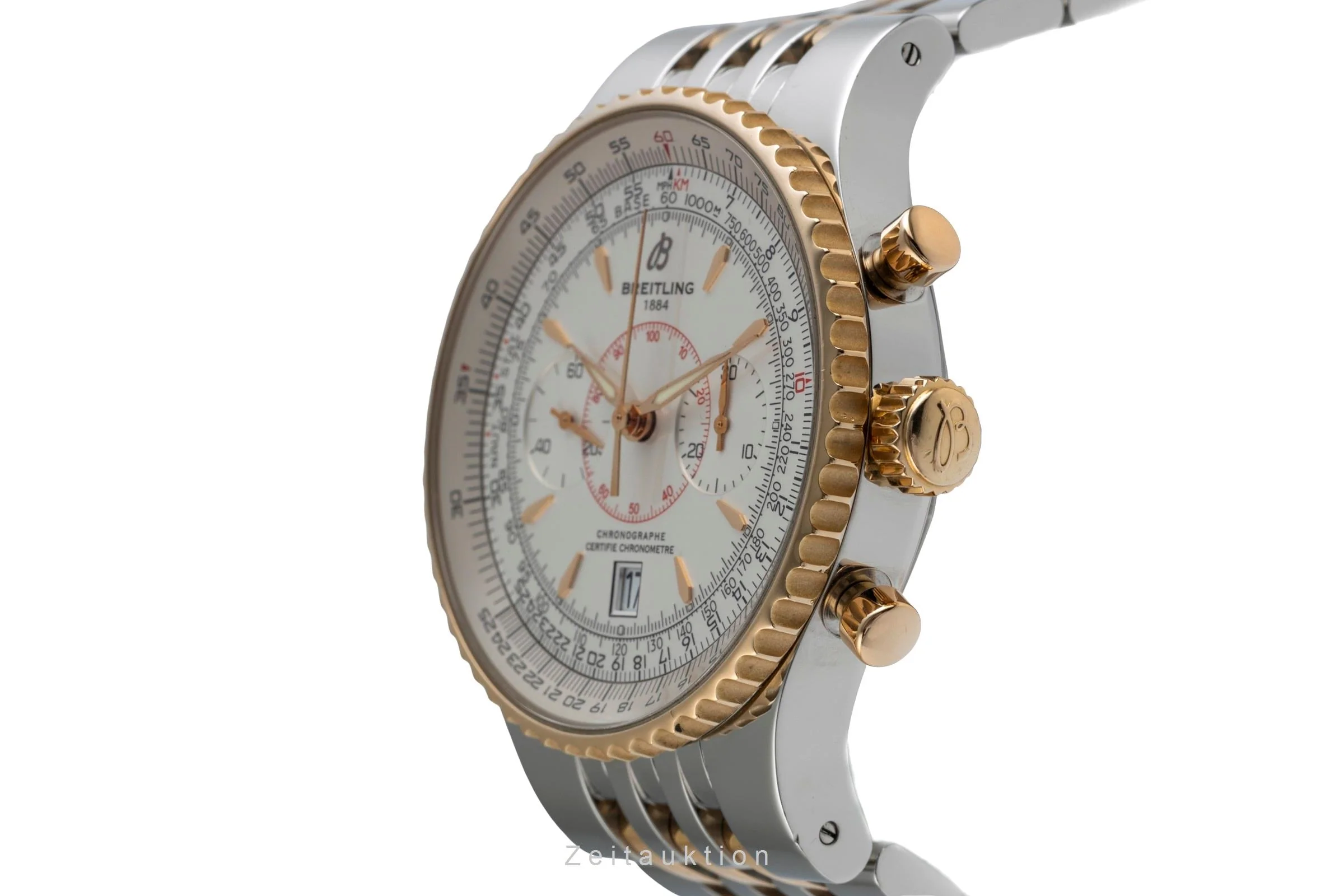 Breitling Montbrillant chronograph steel / gold automatic men's watch C23340  [2504807] - Image 7
