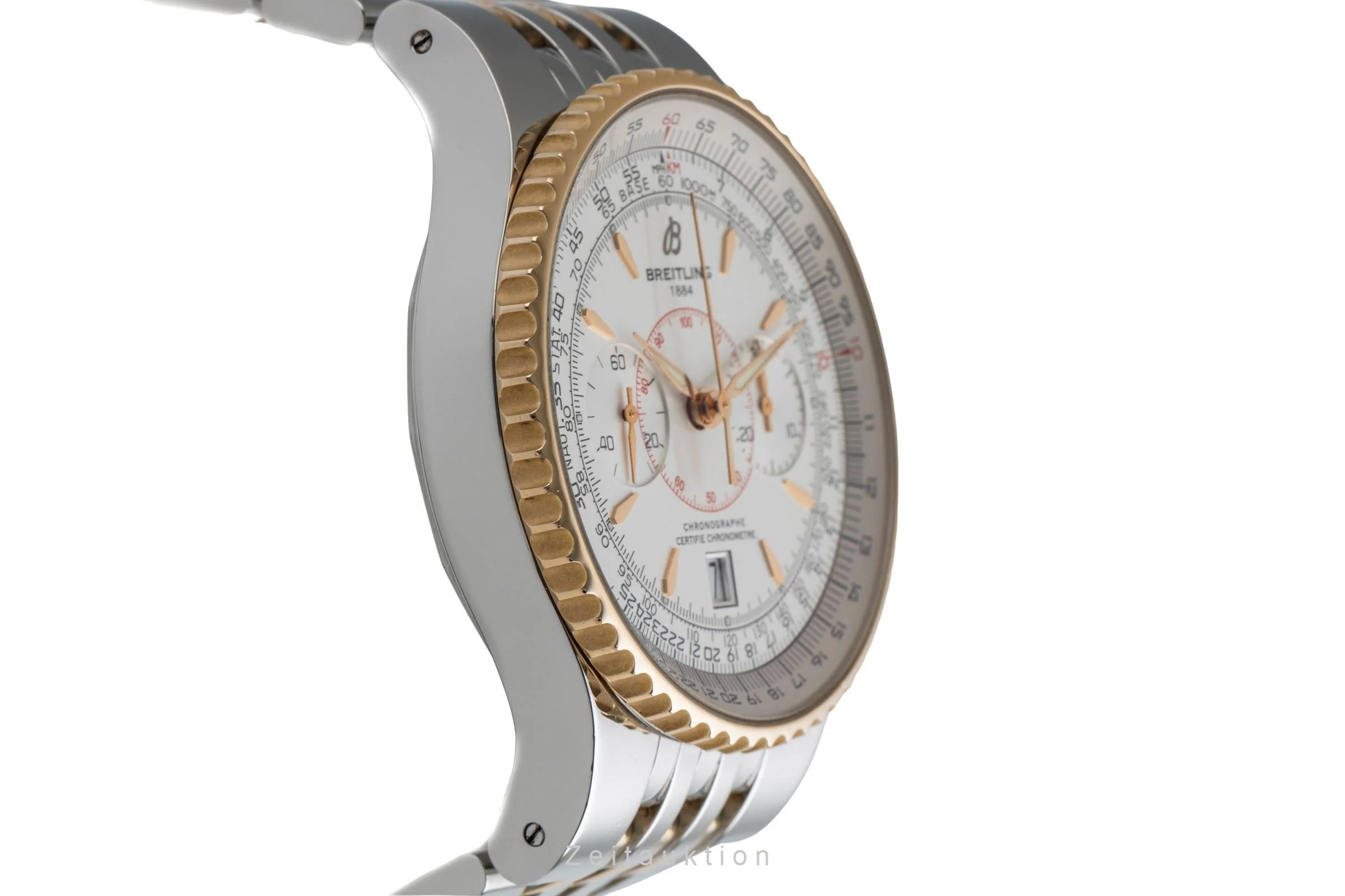 Breitling Montbrillant chronograph steel / gold automatic men's watch C23340  [2504807] - Image 8