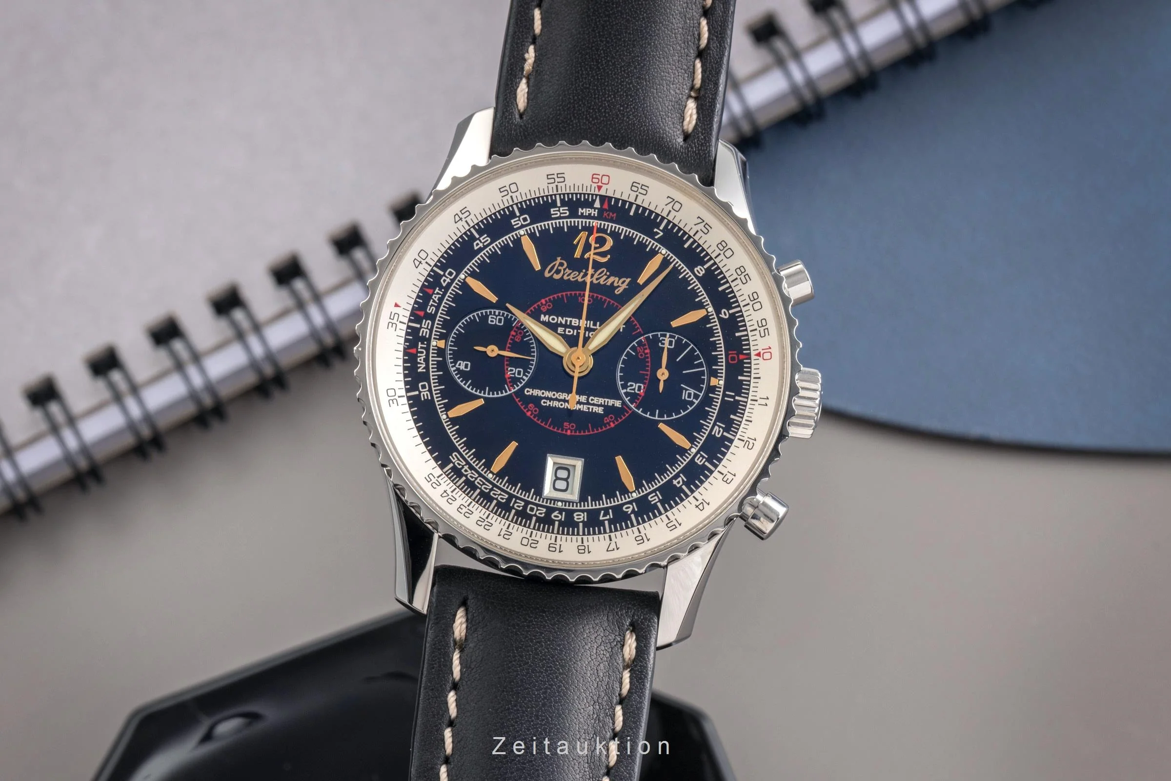Breitling Montbrillant chronograph steel manual winding men's watch A48330  [2503627] - Image 2
