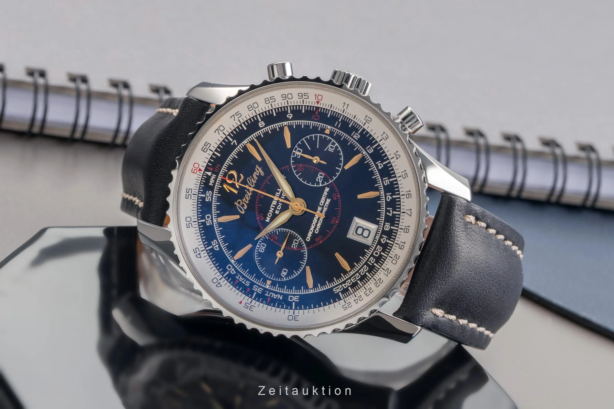 Breitling Montbrillant chronograph steel manual winding men's watch A48330  [2503627] - Image 3