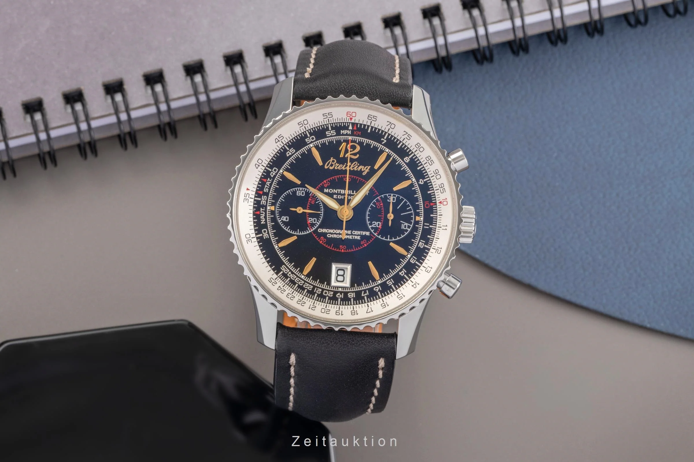 Breitling Montbrillant chronograph steel manual winding men's watch A48330  [2503627] - Image 4