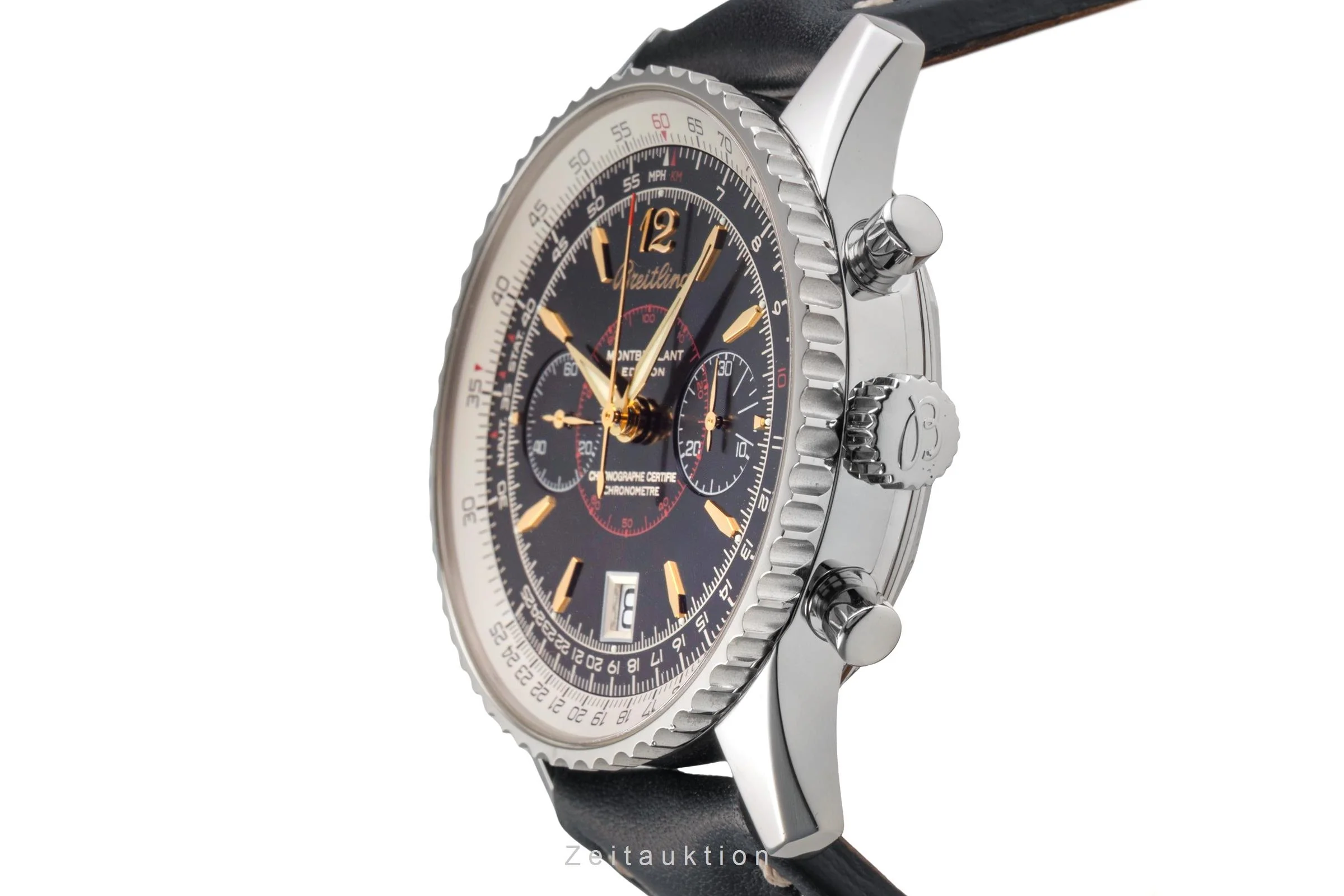 Breitling Montbrillant chronograph steel manual winding men's watch A48330  [2503627] - Image 7