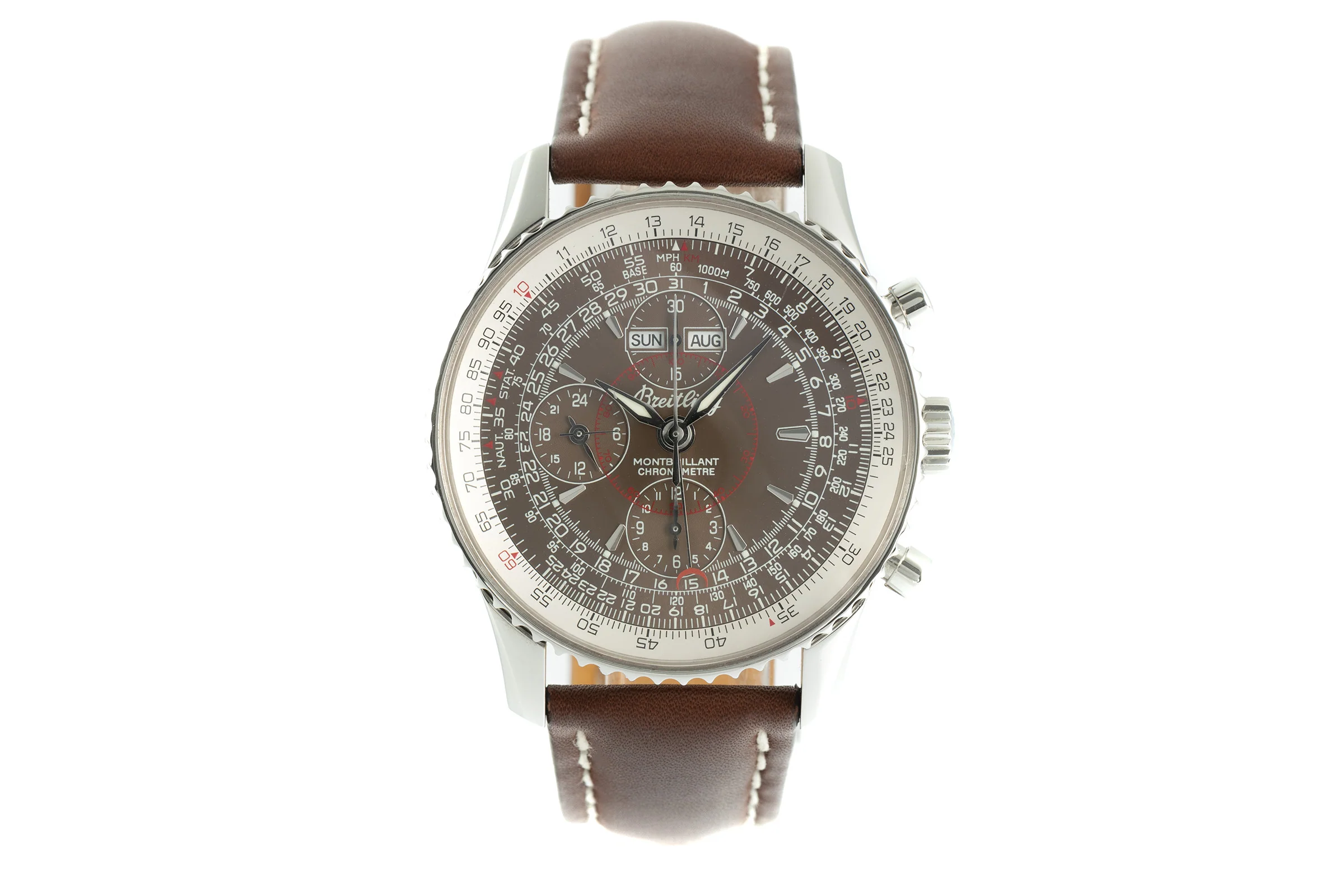 Breitling Montbrillant Datora  chronograph steel automatic men's watch A21330  [2106269] - Image 4