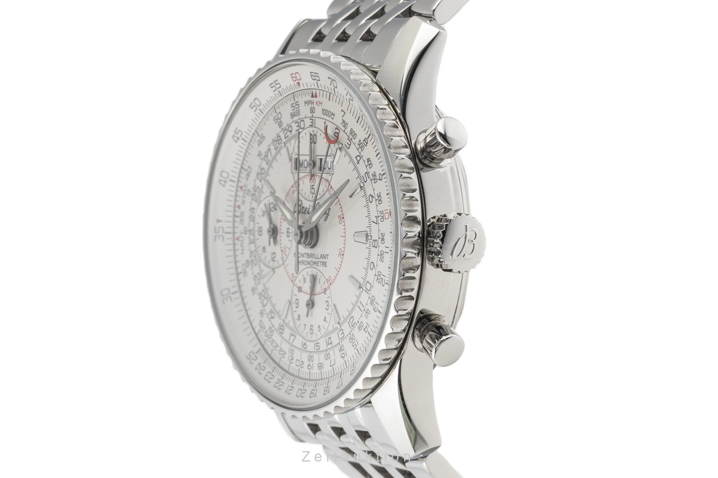 Breitling Montbrillant Datora  chronograph steel automatic men's watch A21330 LP: 9150EUR  [2207325] - Image 6