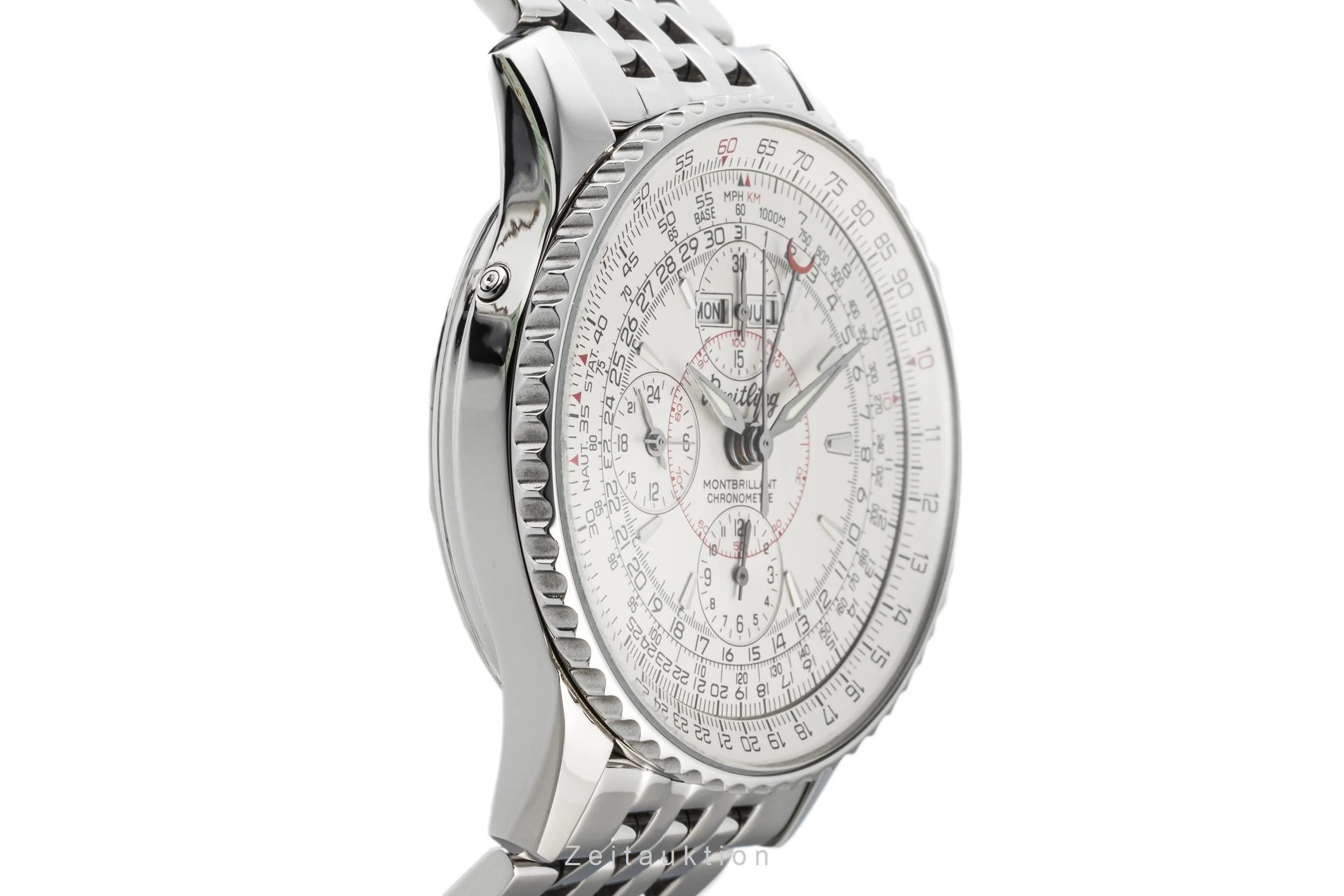 Breitling Montbrillant Datora  chronograph steel automatic men's watch A21330 LP: 9150EUR  [2207325] - Image 7