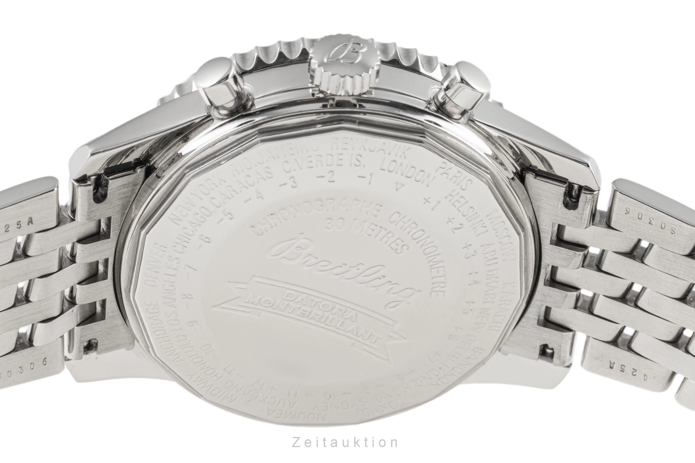 Breitling Montbrillant Datora  chronograph steel automatic men's watch A21330 LP: 9150EUR  [2207325] - Image 9