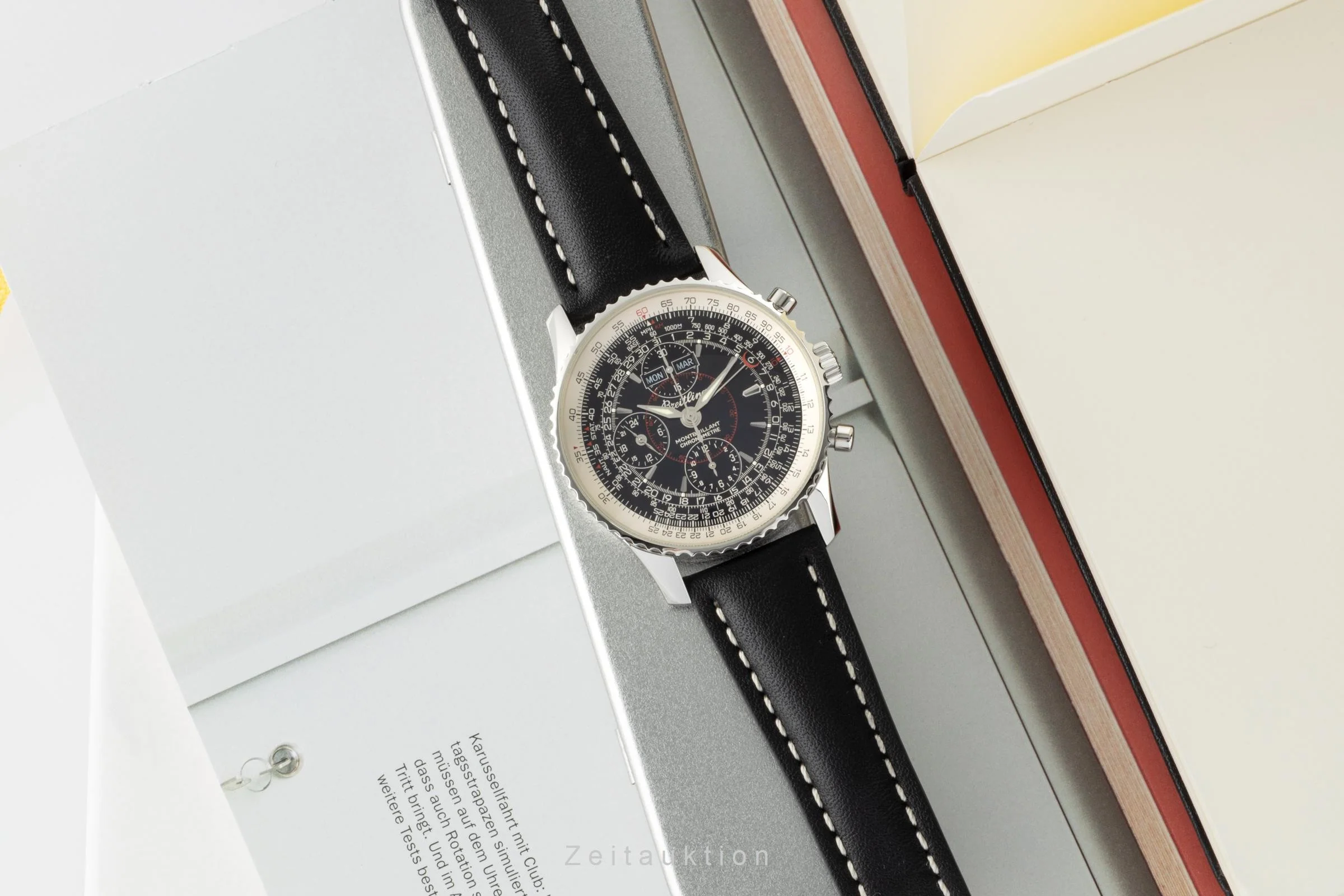 Breitling Montbrillant Datora  chronograph steel automatic men's watch A21330 LP: 5520EUR  [2300300] - Image 3