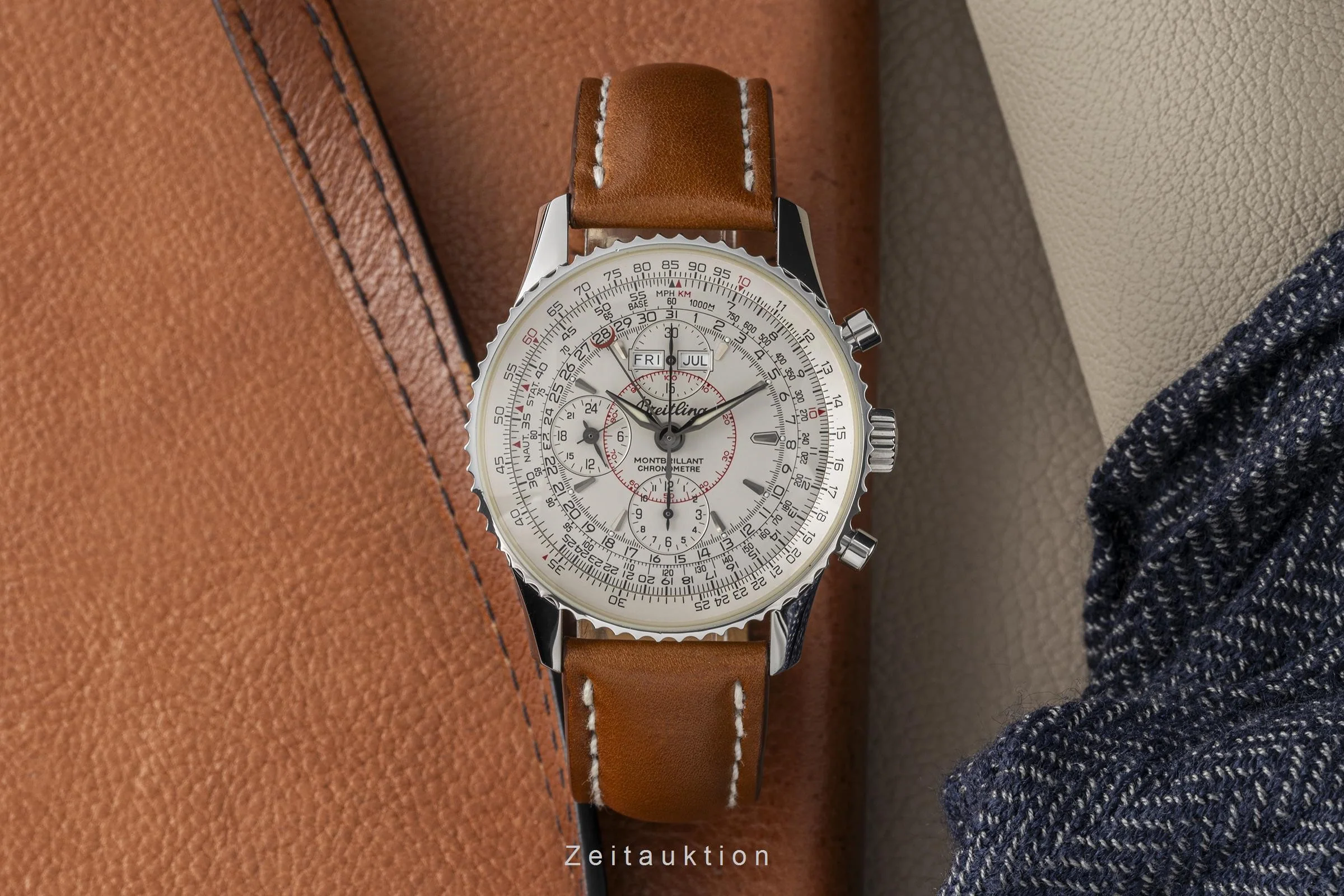 Breitling Montbrillant Datora  chronograph steel automatic men's watch A21330  [2302555] - Image 3