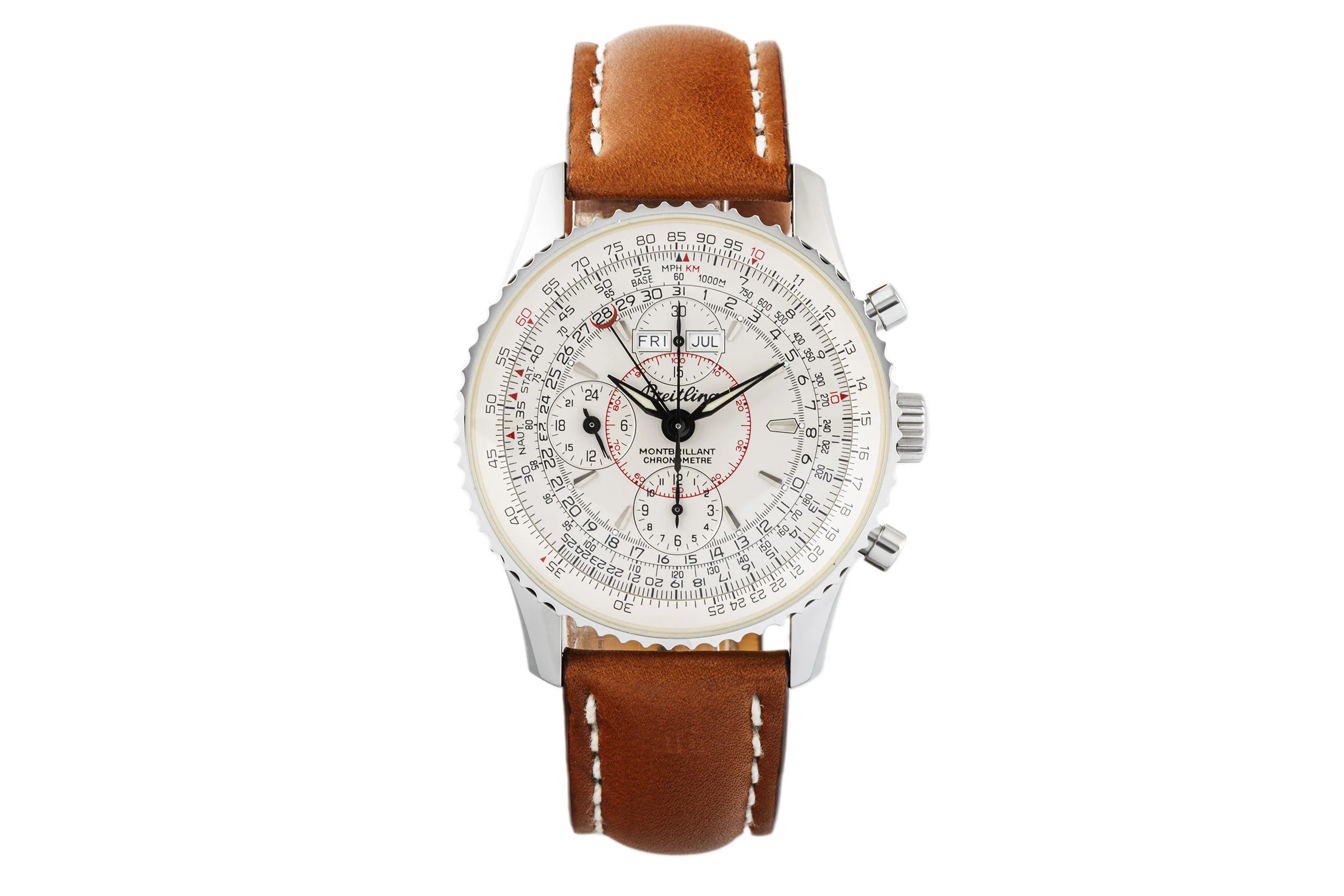 Breitling Montbrillant Datora  chronograph steel automatic men's watch A21330  [2302555] - Image 4