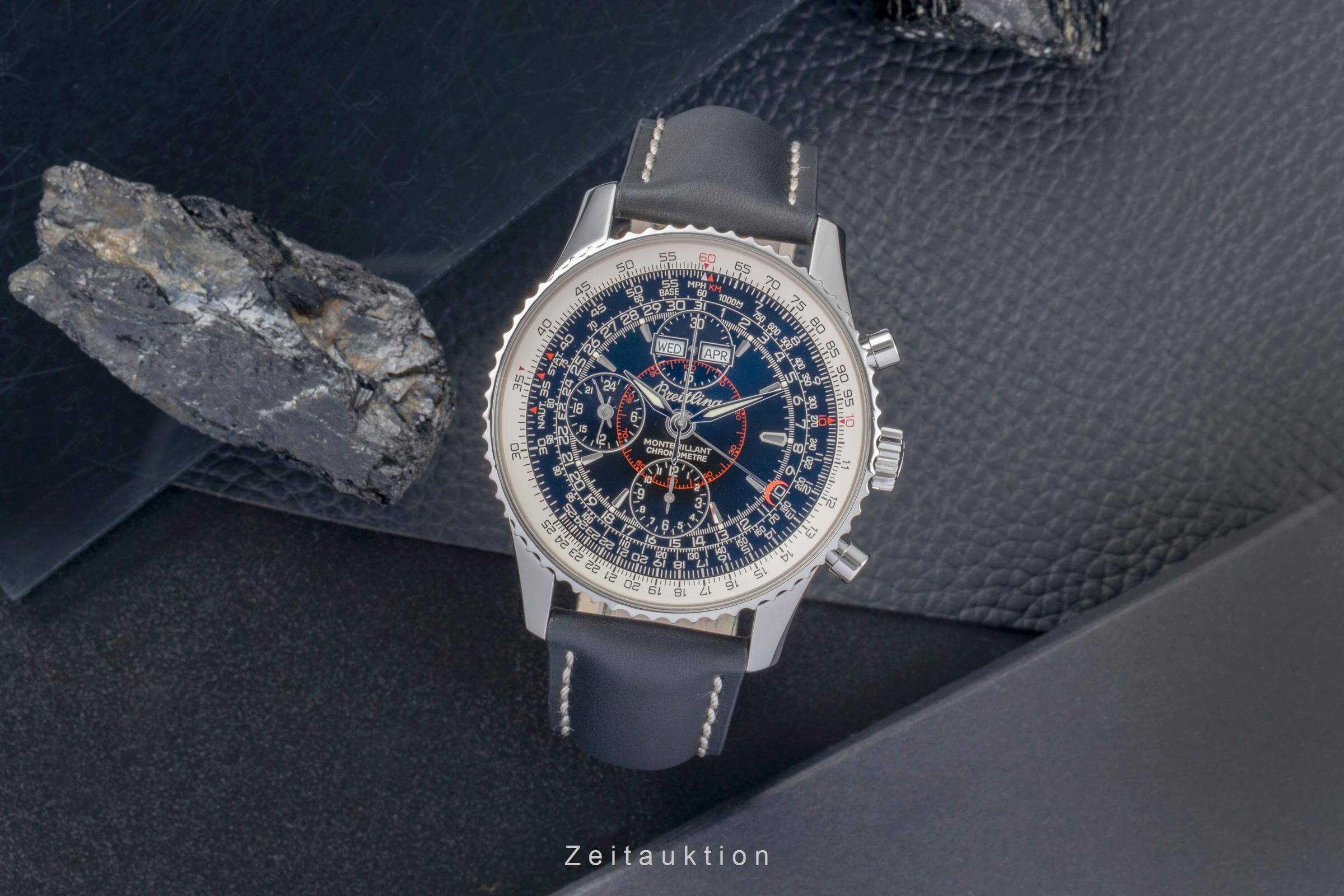 Breitling Montbrillant Datora  chronograph steel automatic men's watch A21330  [2501379] - Image 4