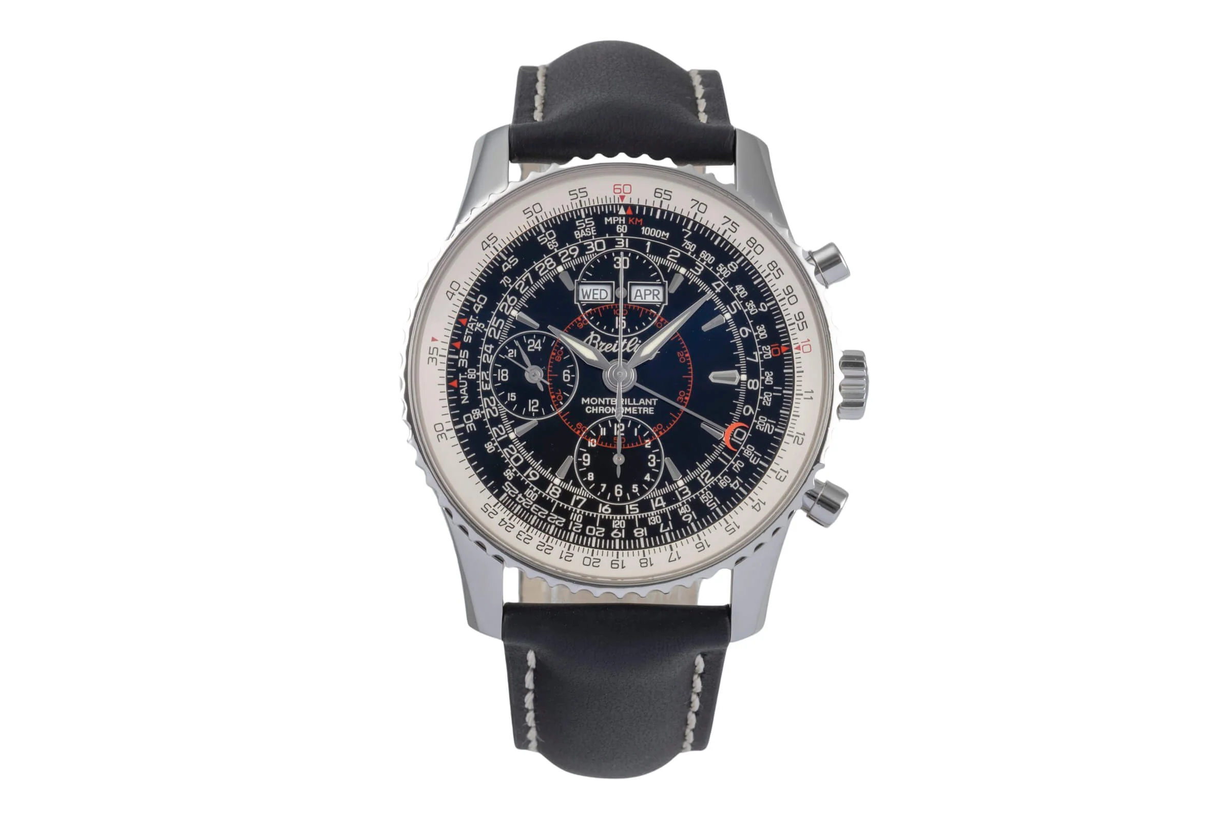 Breitling Montbrillant Datora  chronograph steel automatic men's watch A21330  [2501379] - Image 5