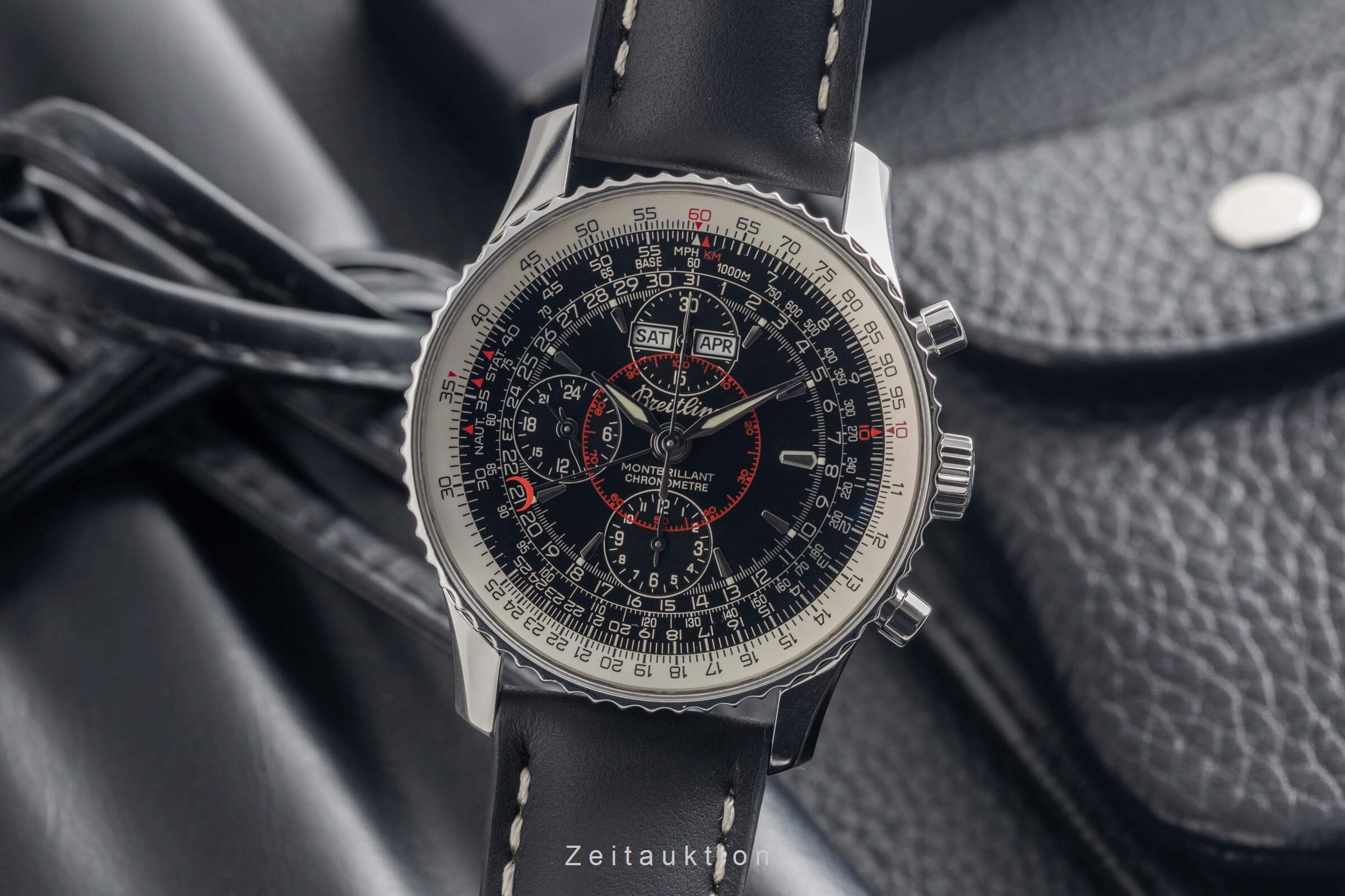 Breitling Montbrillant Datora  chronograph steel automatic men's watch A21330  [2501820] - Image 2