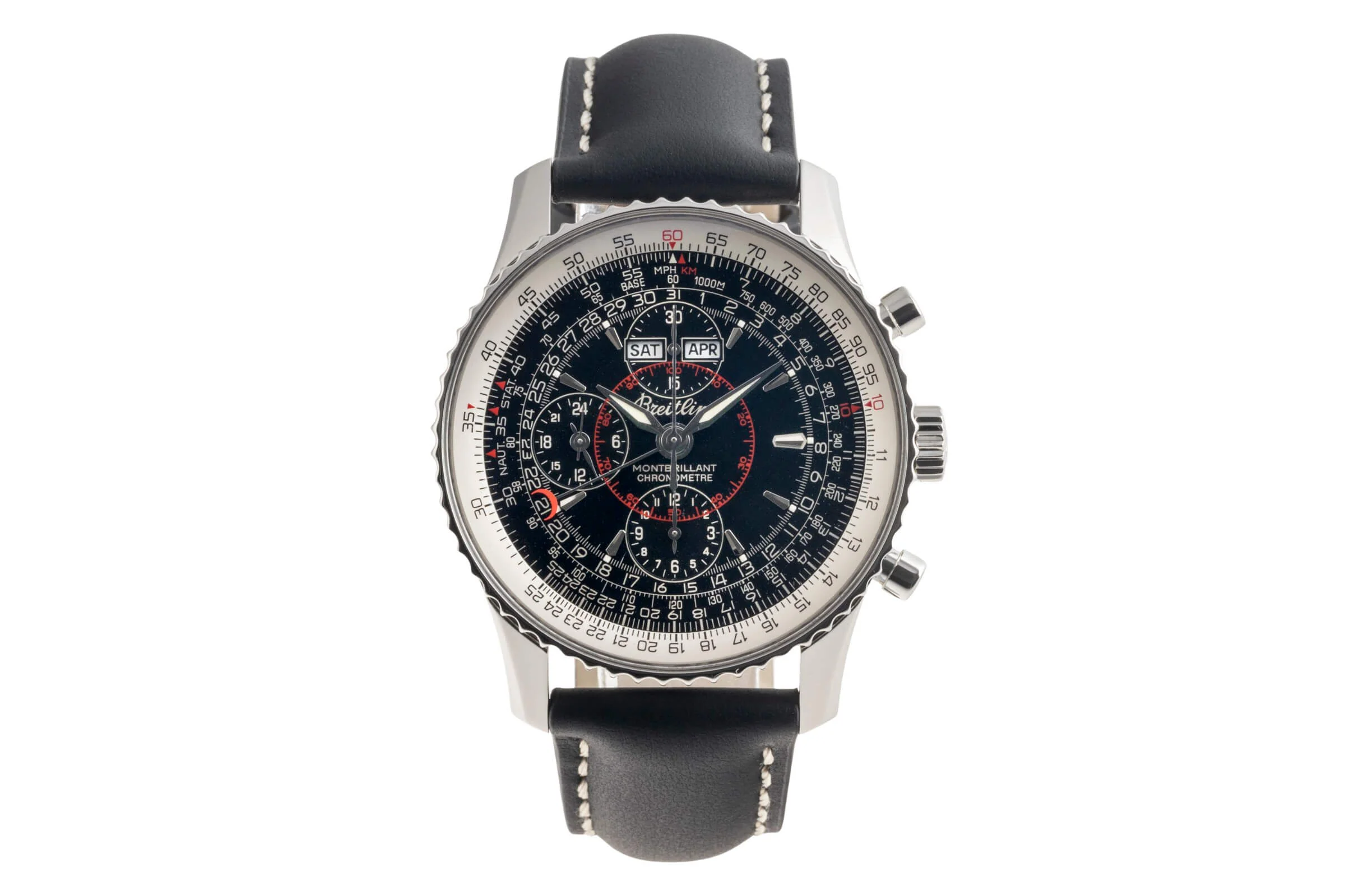 Breitling Montbrillant Datora  chronograph steel automatic men's watch A21330  [2501820] - Image 5