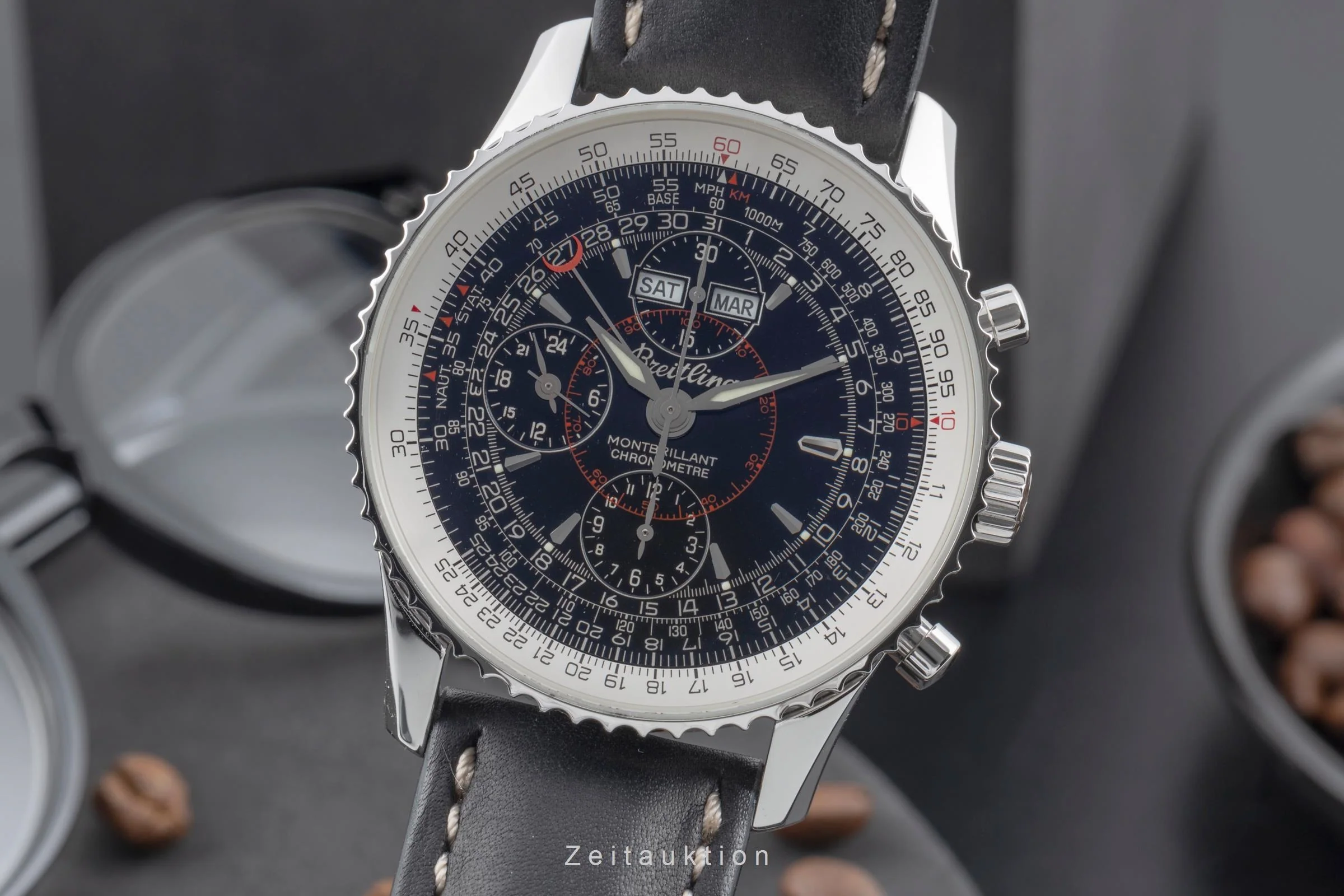 Breitling Montbrillant Datora  chronograph steel automatic men's watch A21330  [2504813] - Image 2